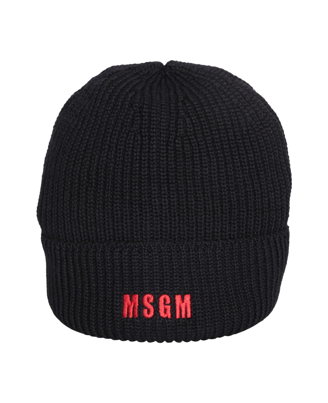 MSGM Logo-embroidered Beanie - Black