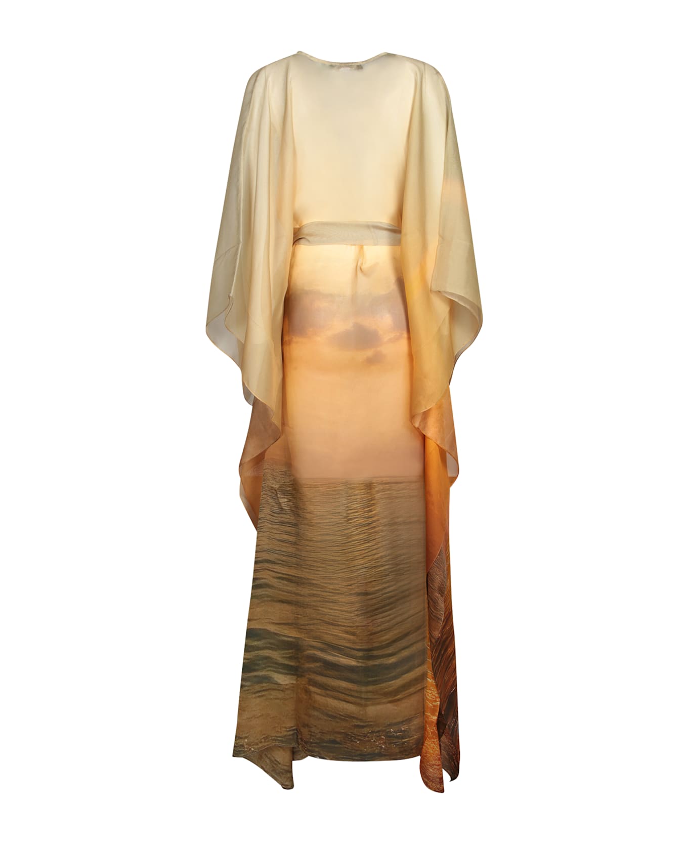 Roberto Cavalli Sunset Multi-color Kaftan Dress - Orange