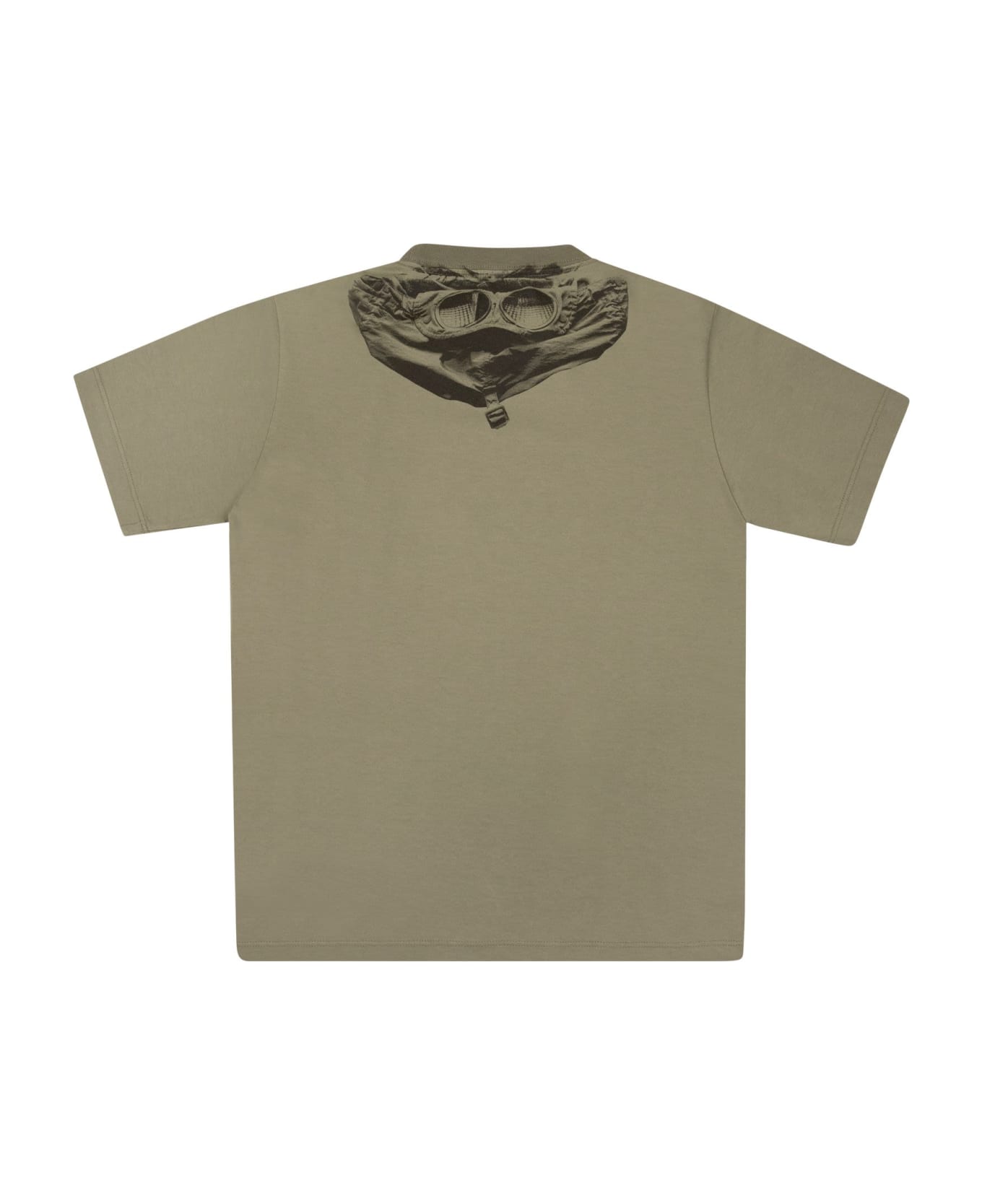 C.P. Company T-shirt With Goggle Print On The Back - Green