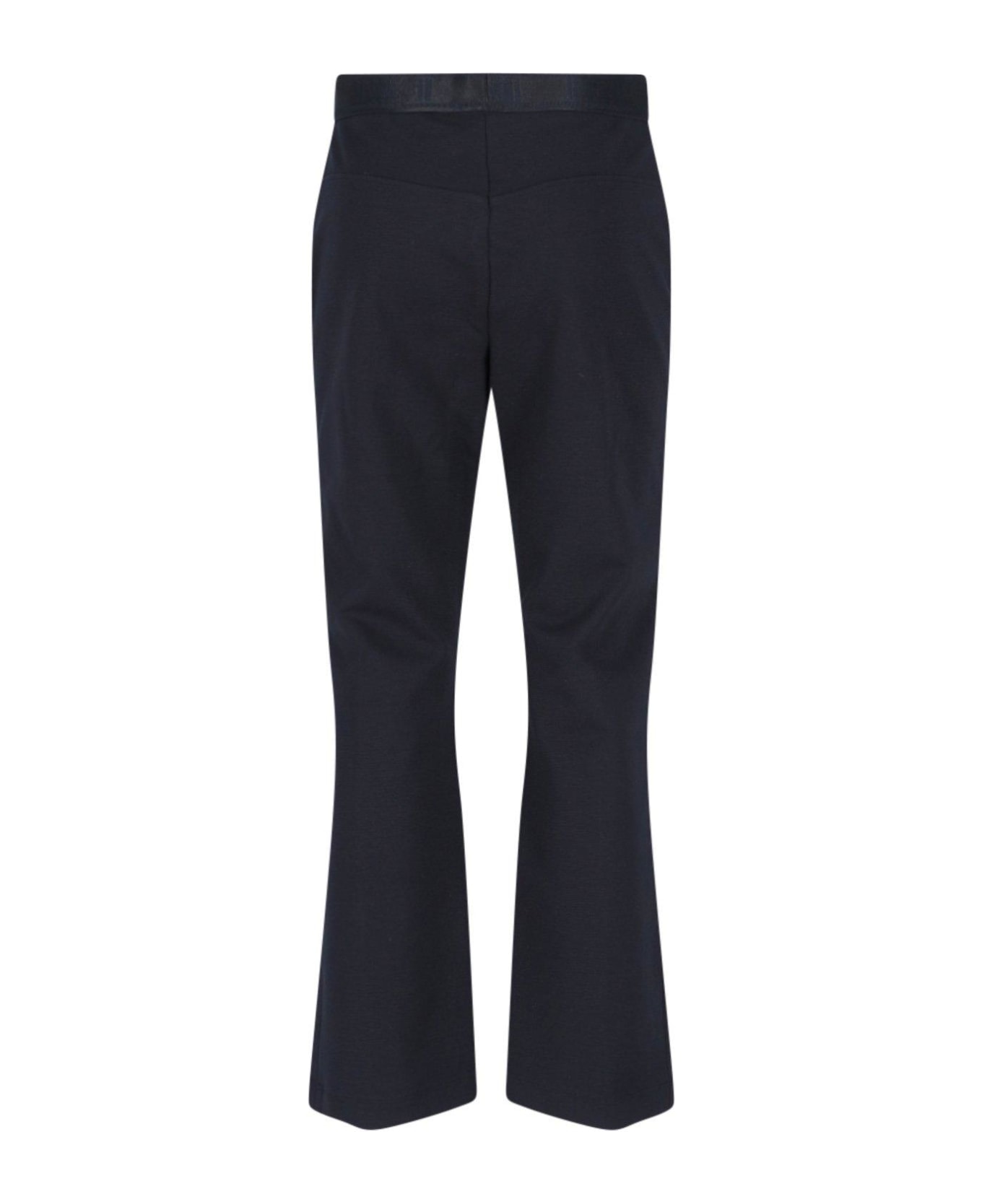Wolford Grazia Logo Waistband Straight-leg Trousers - Black