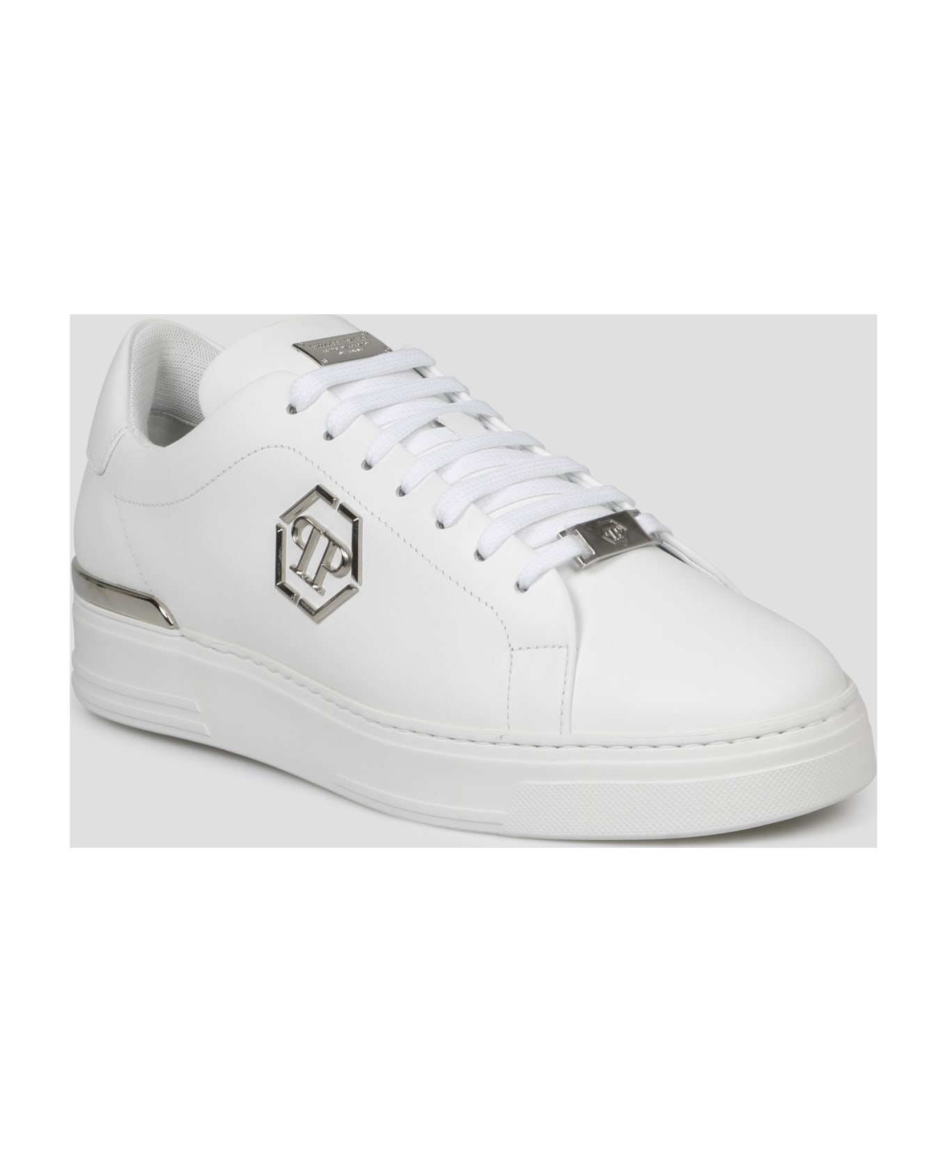 Philipp Plein Hexagon Low Top Sneakers - White スニーカー