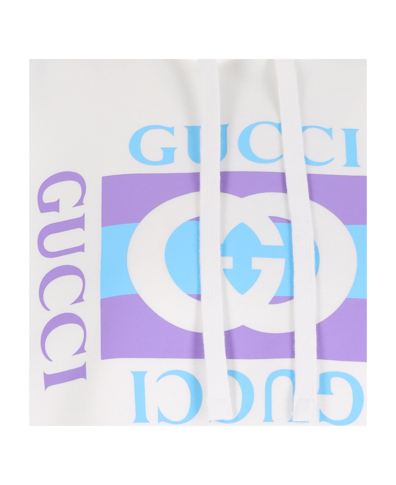 Gucci Logo Hoodie - White