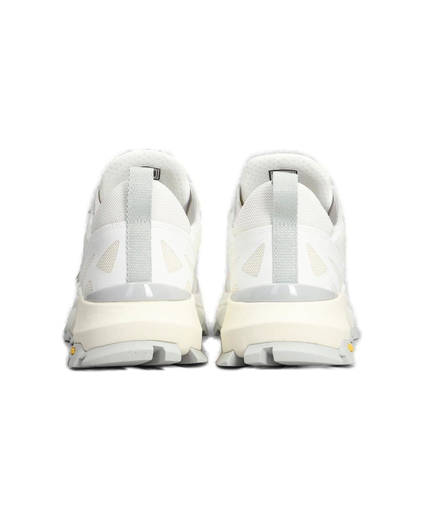 Philippe Model Logo Detailed Lace-up Sneakers - White