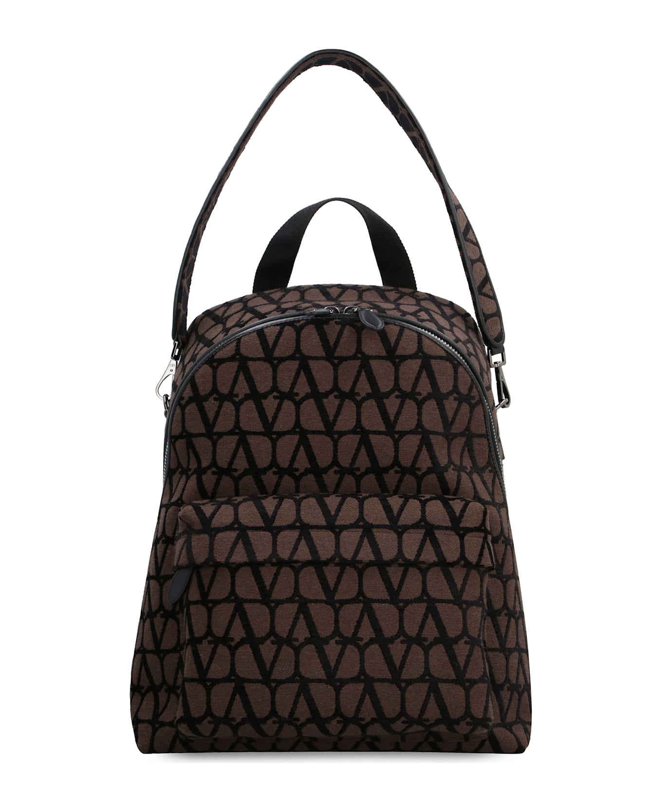 Valentino Garavani Toile Iconographe Fabric Backpack - brown