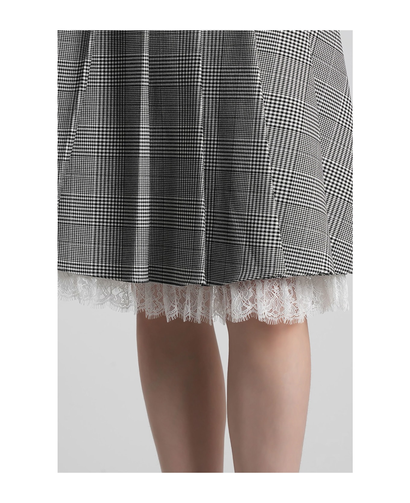 self-portrait Skirt In Black Polyester - BLACK