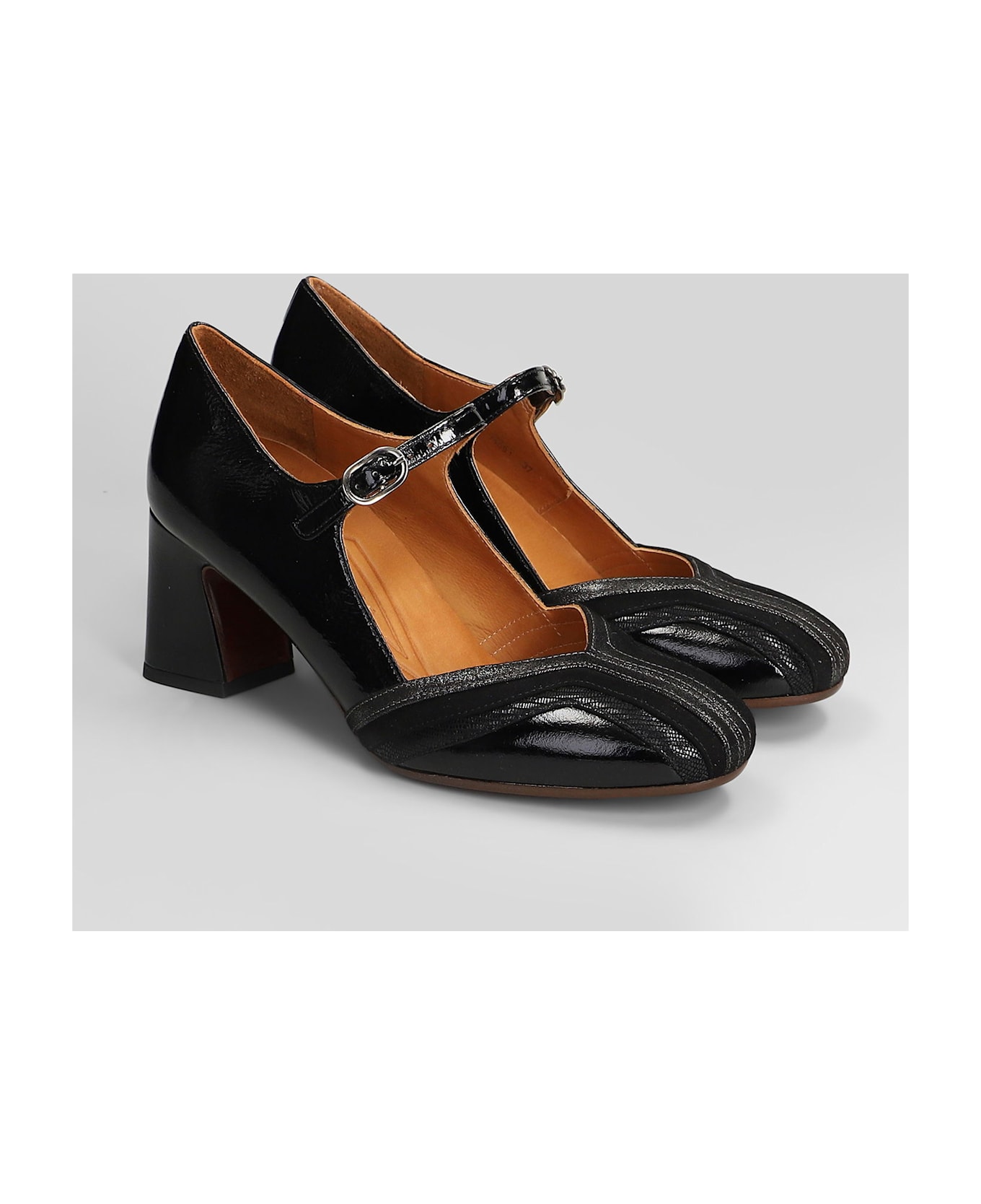 Chie Mihara Feva Pumps In Black Leather - black