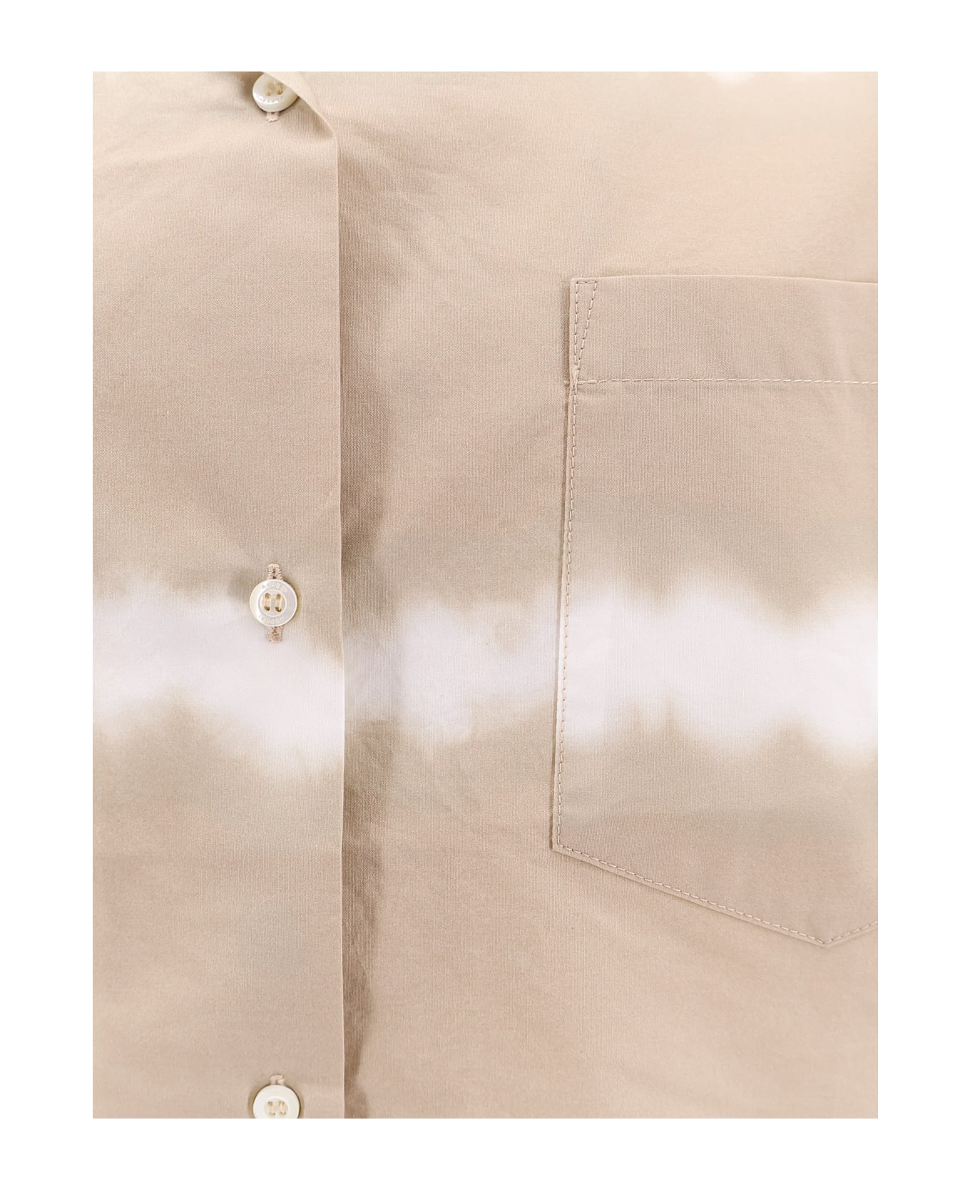 Aspesi Printed Cotton Shirt - Beige