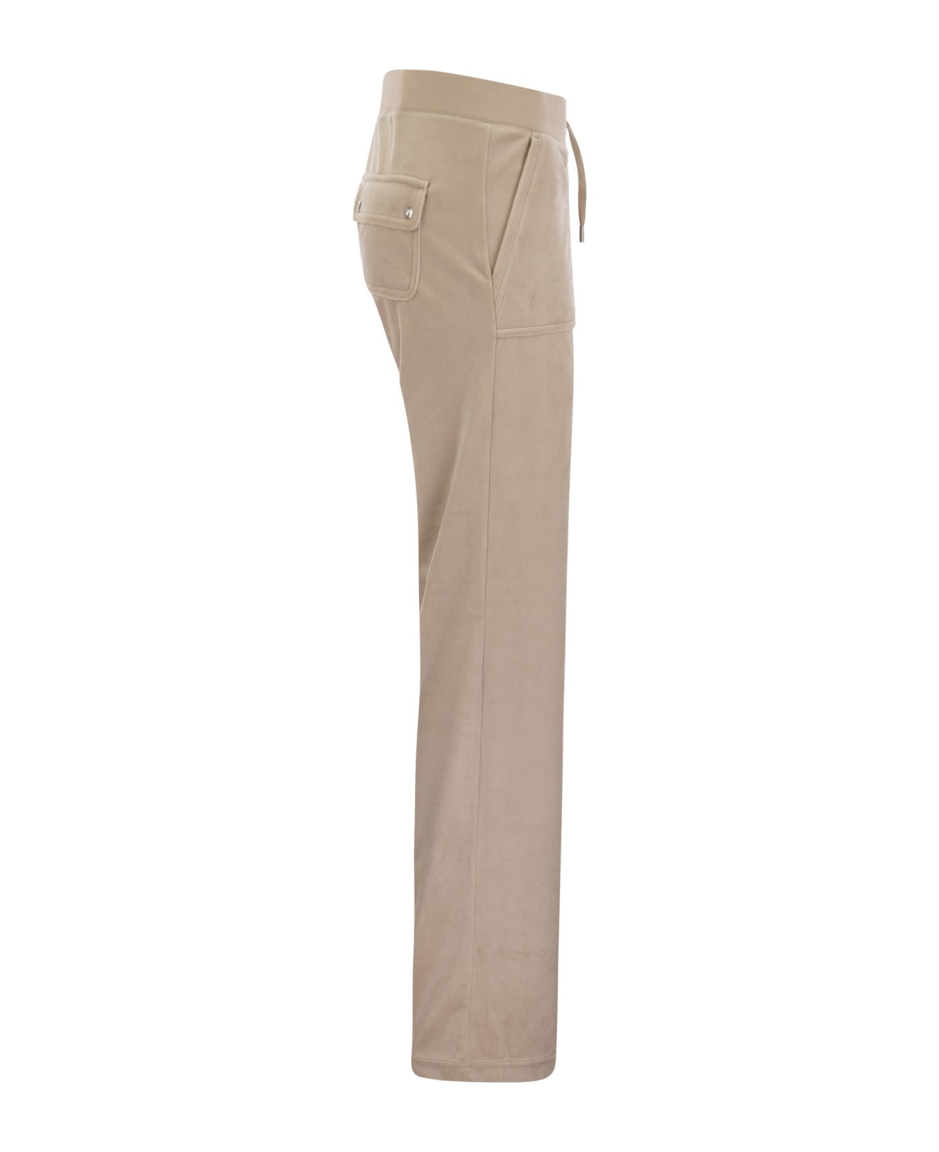 Juicy Couture Trousers With Velour Pockets - Beige ボトムス