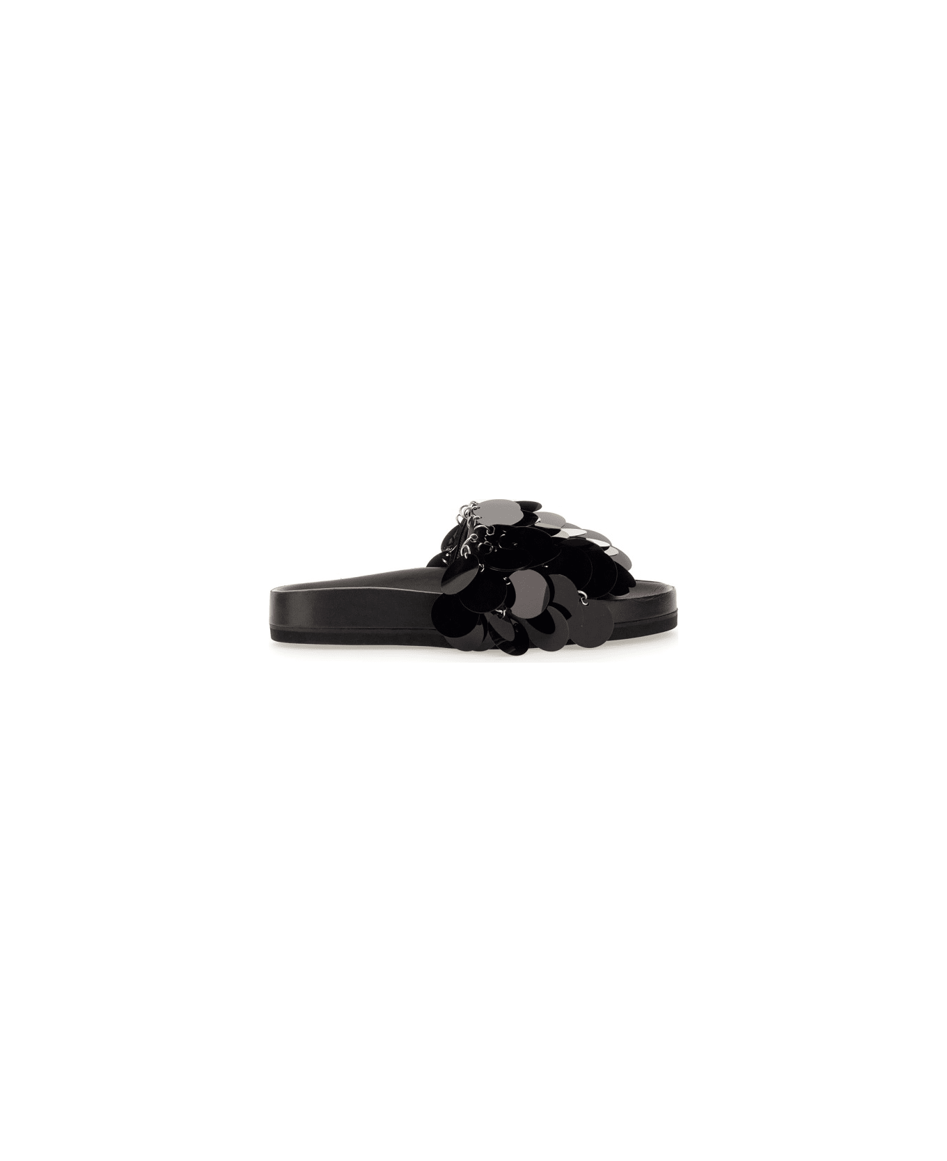 Paco Rabanne Sparkle Sandal - BLACK
