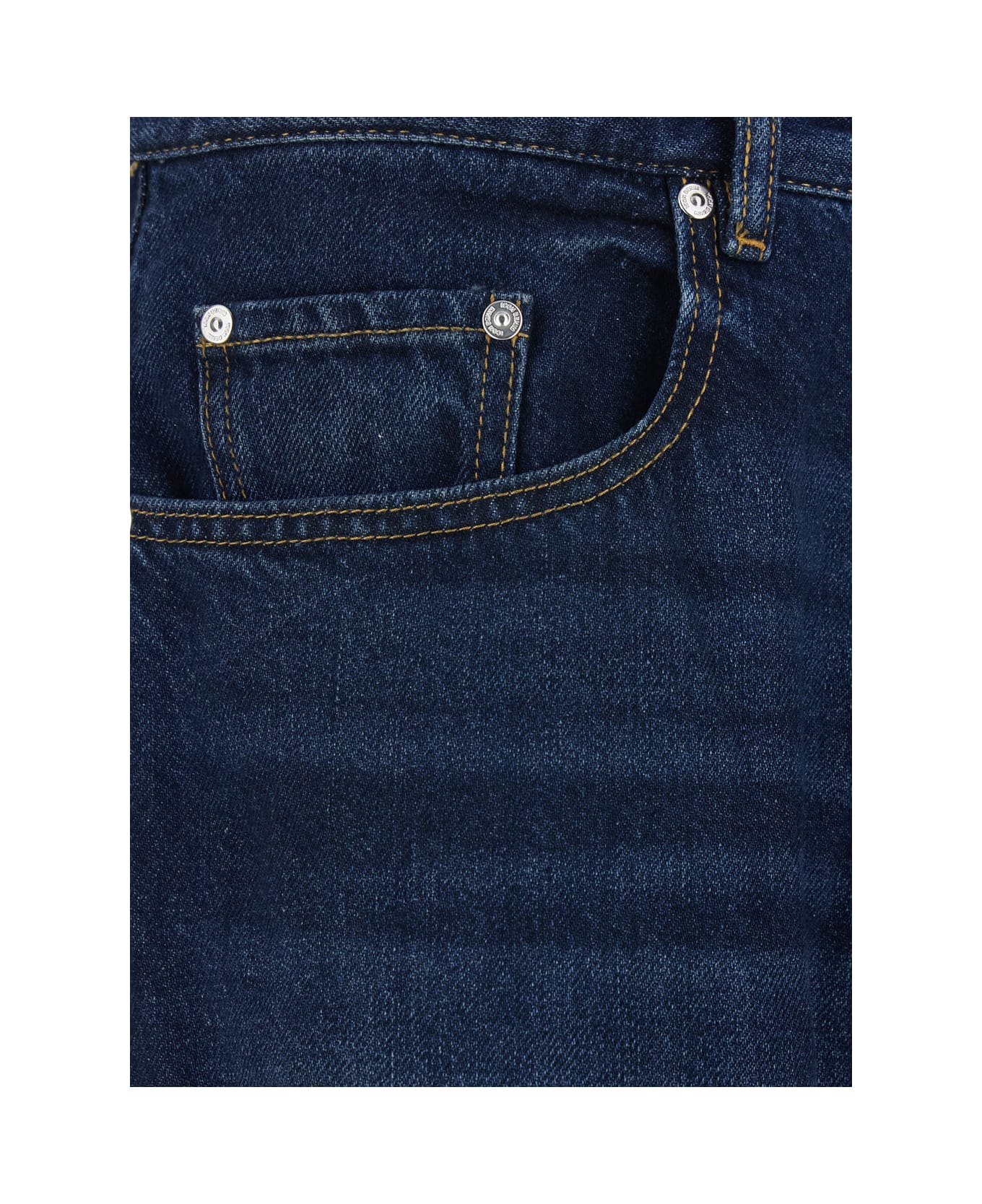 Icon Denim 
will
 Blue 5-pocket Jeans With Logo Patch In Cotton Denim Man - Blu