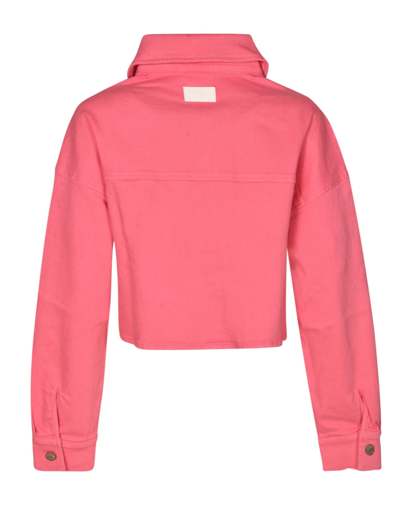 Parosh Cropped Denim Jacket - Pink ジャケット