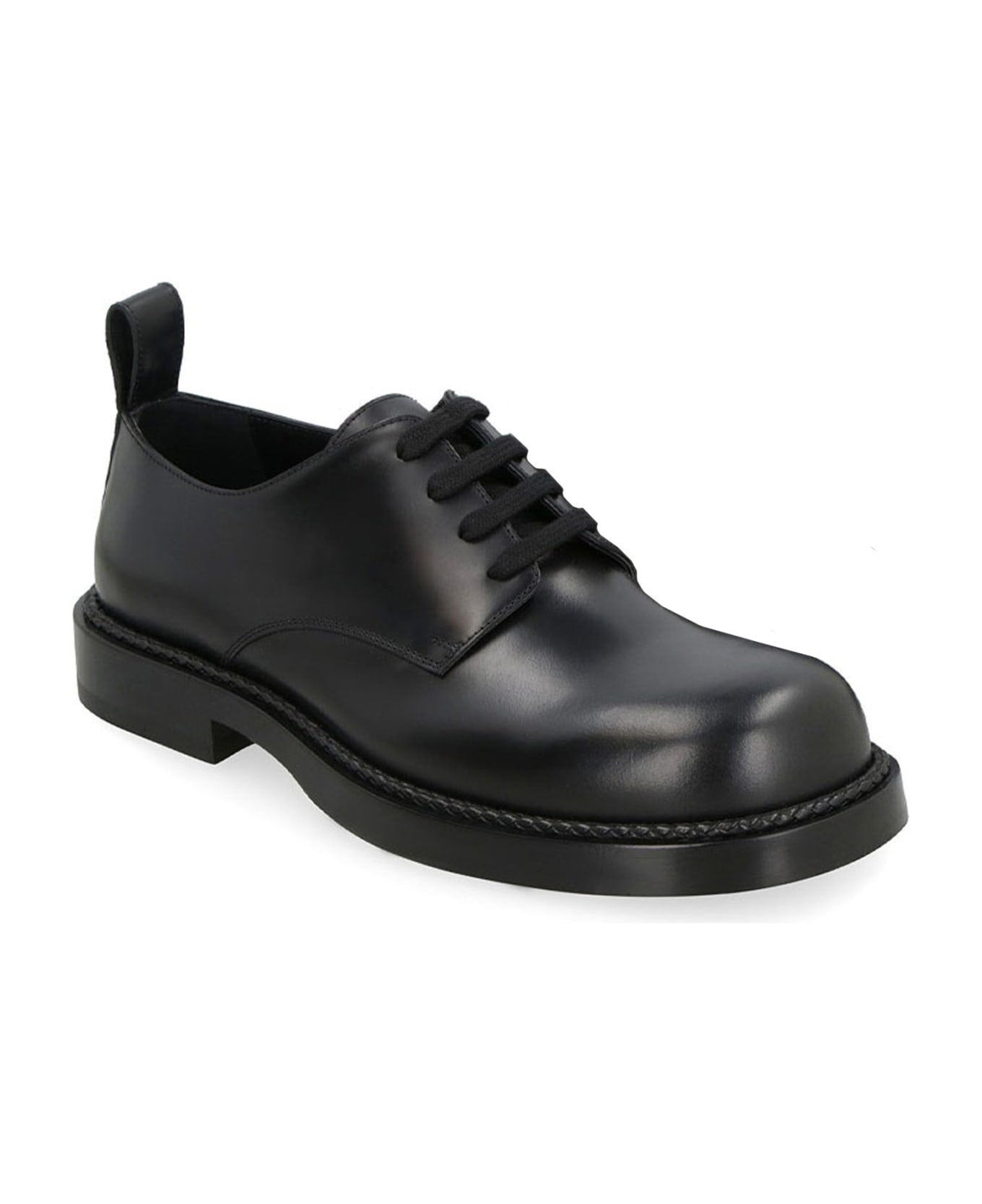 Bottega Veneta Strut Lace Up Shoes - Black