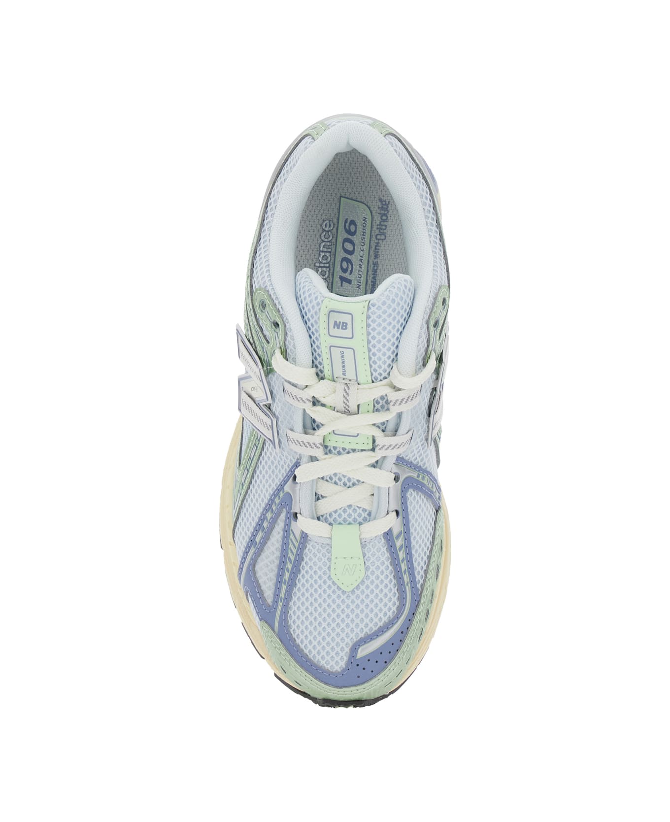 New Balance Blue Low Top Sneaker With Logo Patch On Tongue And Side And Perforated Panels In Tech Fabric Unisex - Light blue