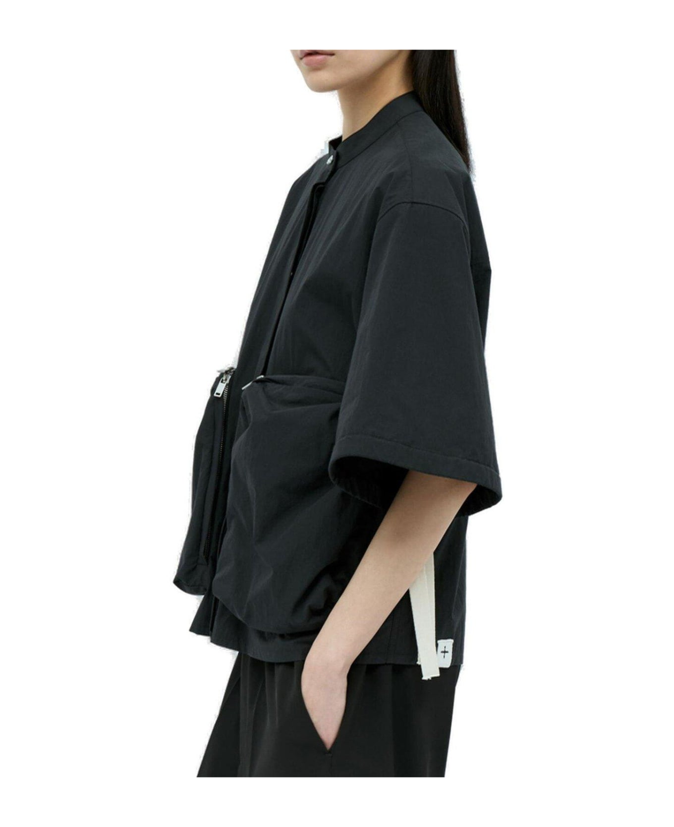 Jil Sander + Pocket Detailed Shirt - Black