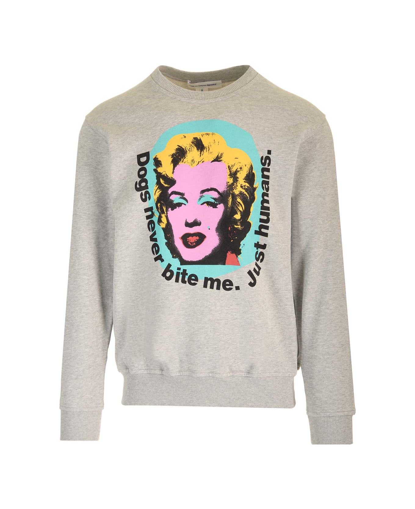 Comme des Garçons Sweatshirt With Marilyn Monroe Print - TOP GREY