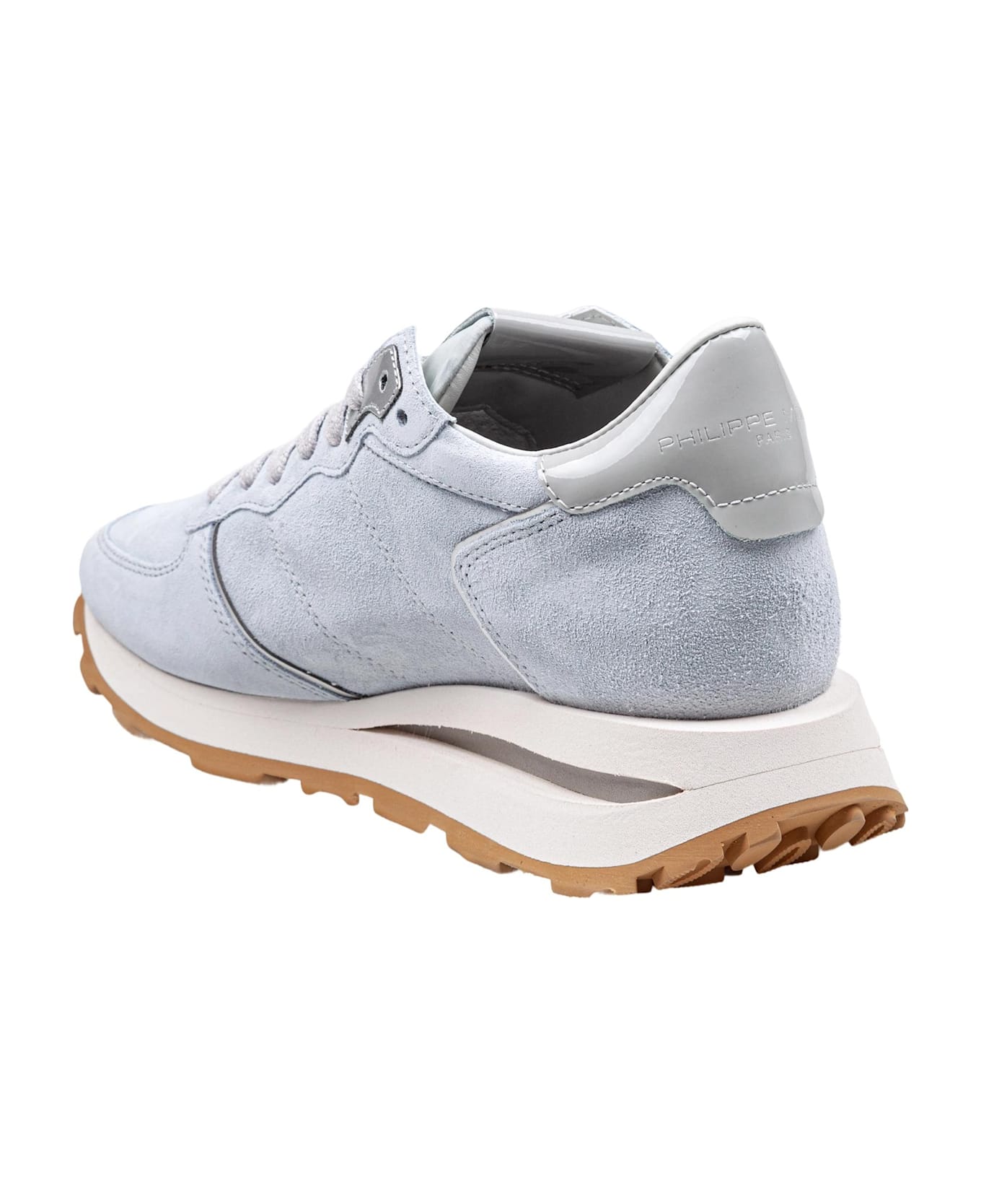 Philippe Model Sneakers Tropez In Camoscio Colore Grigio - Denim
