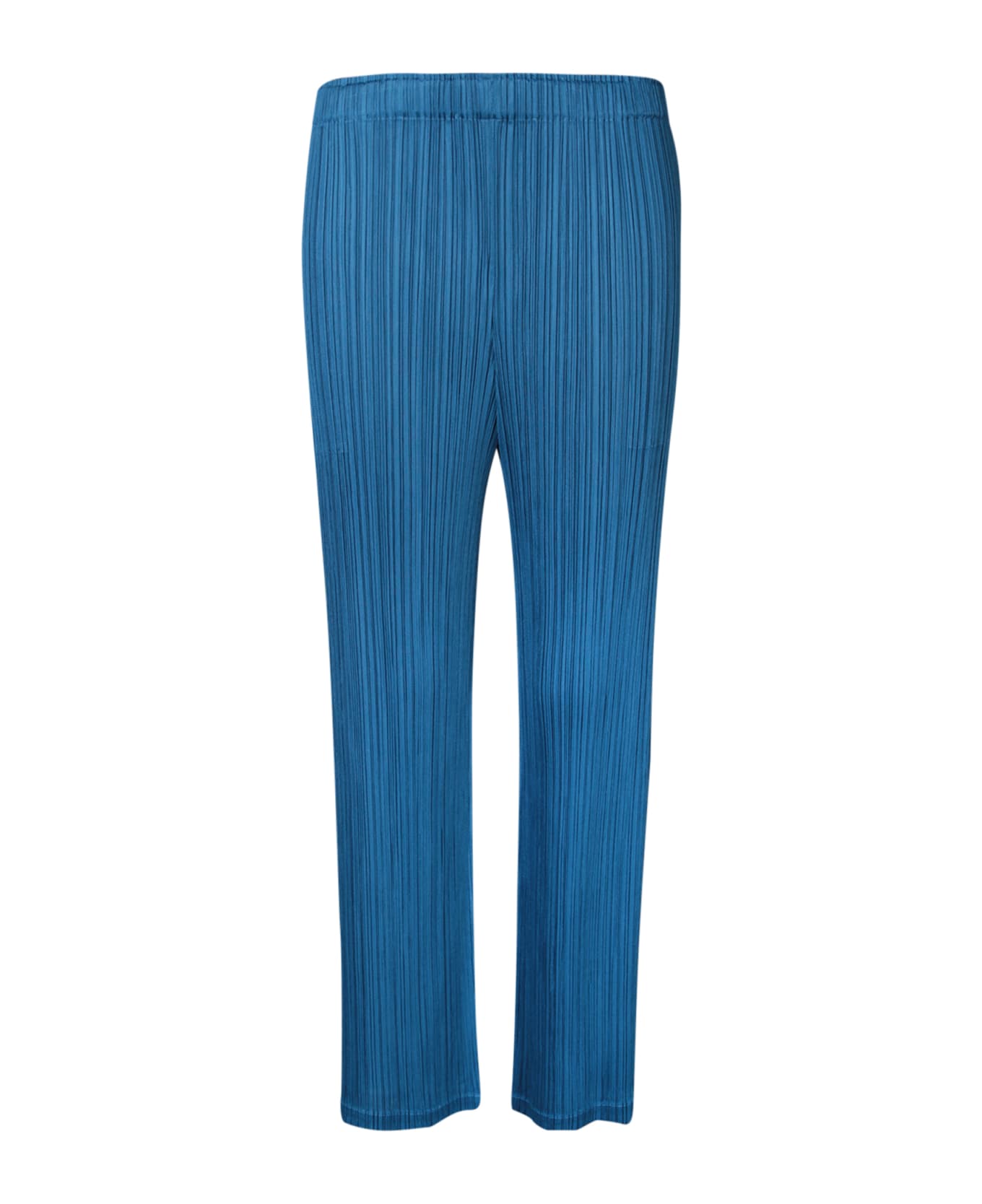 Issey Miyake Pleats Please Teal Trousers - Blue ボトムス