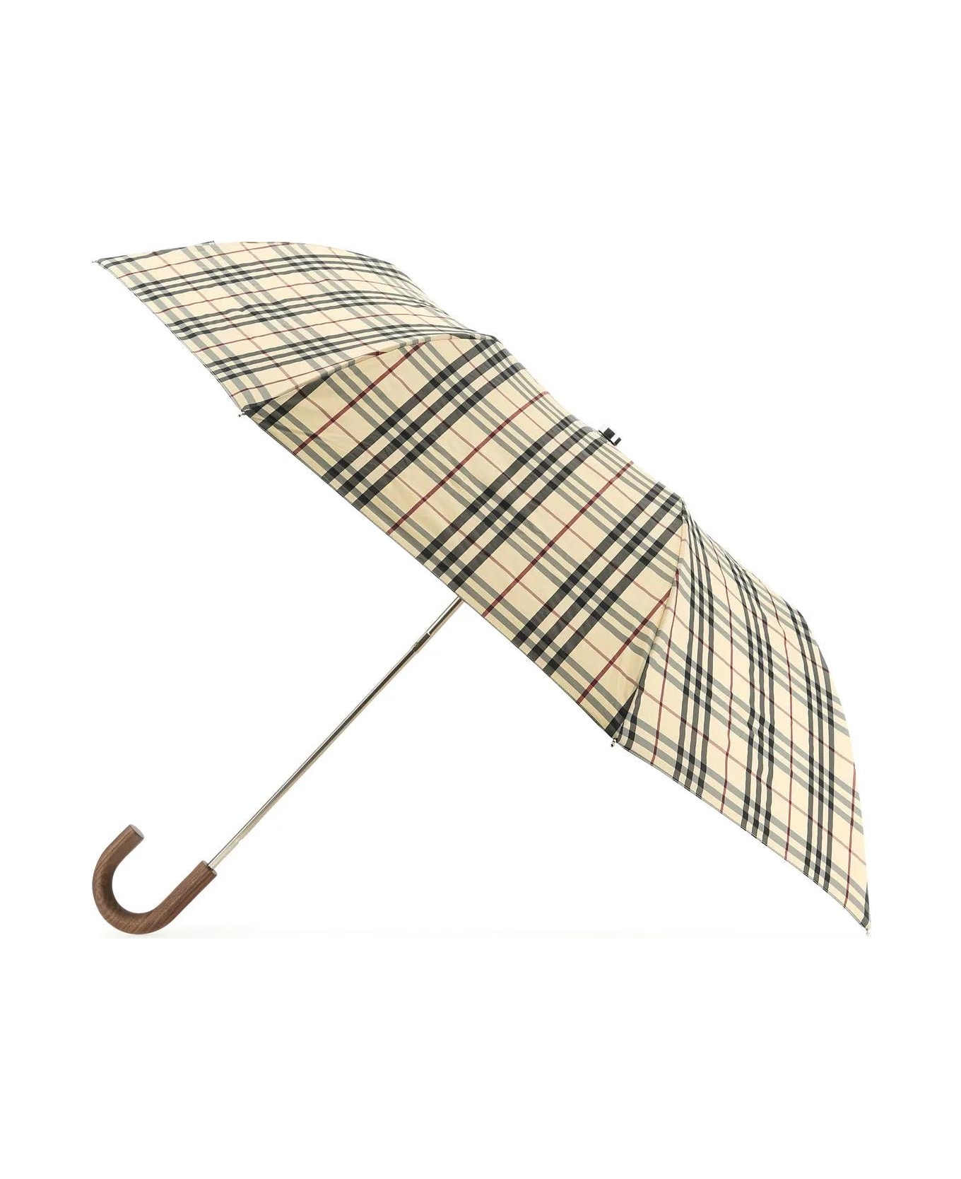 Burberry Printed Nylon Umbrella - Stone 傘