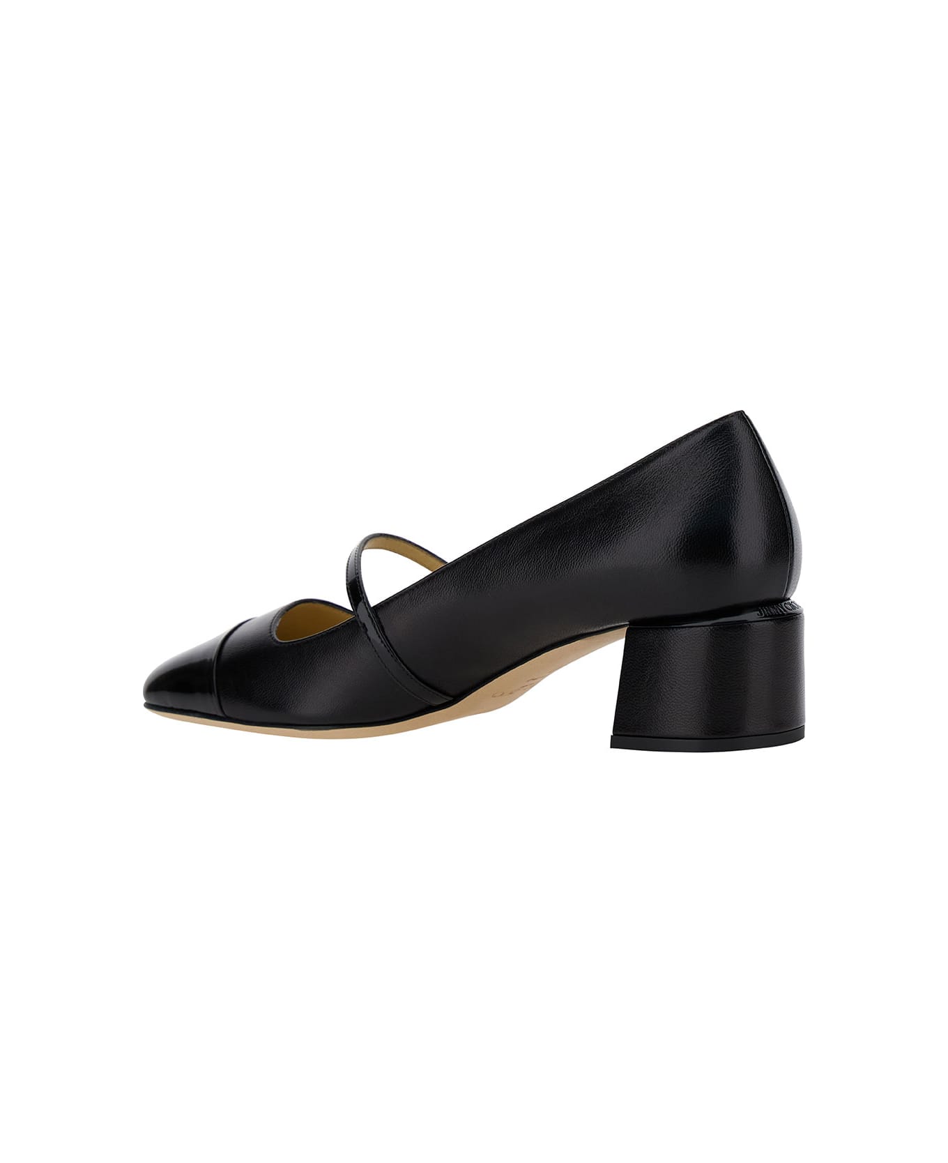 Jimmy Choo 
elisa 45
 Black Pumps With Pearl Detail In Patent Leather Woman - Black