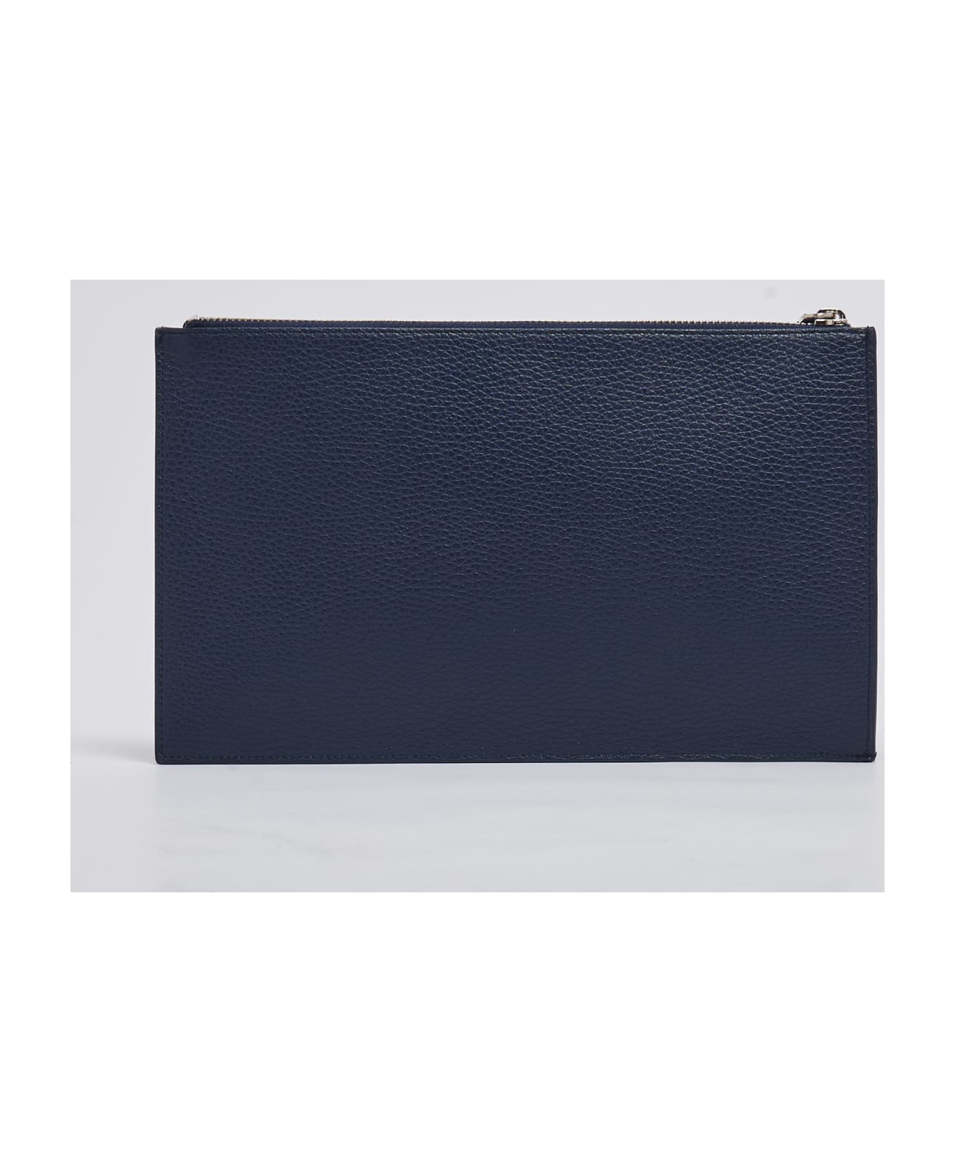 Orciani Pocket Grande Micron Clutch - NAVY バッグ