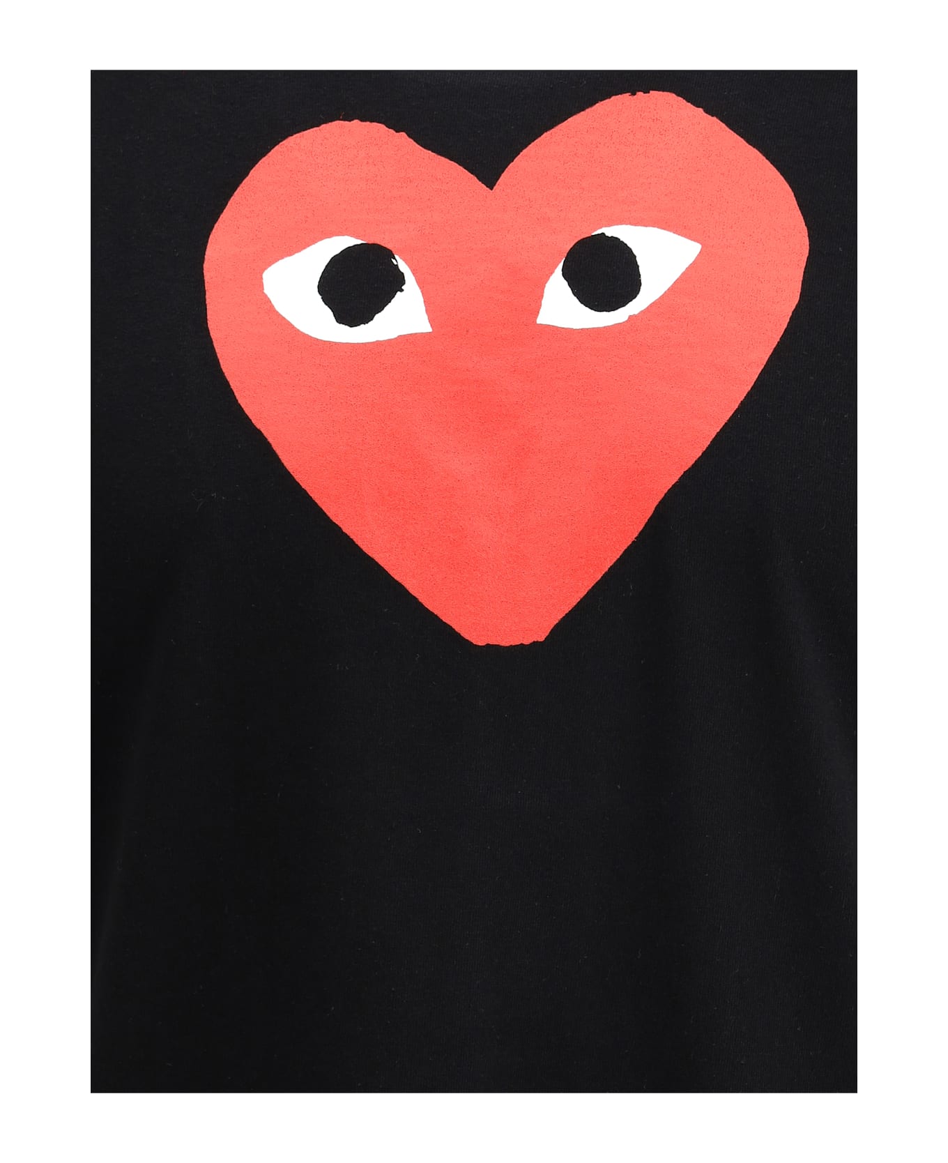 Comme des Garçons Play Logo T-shirt - black
