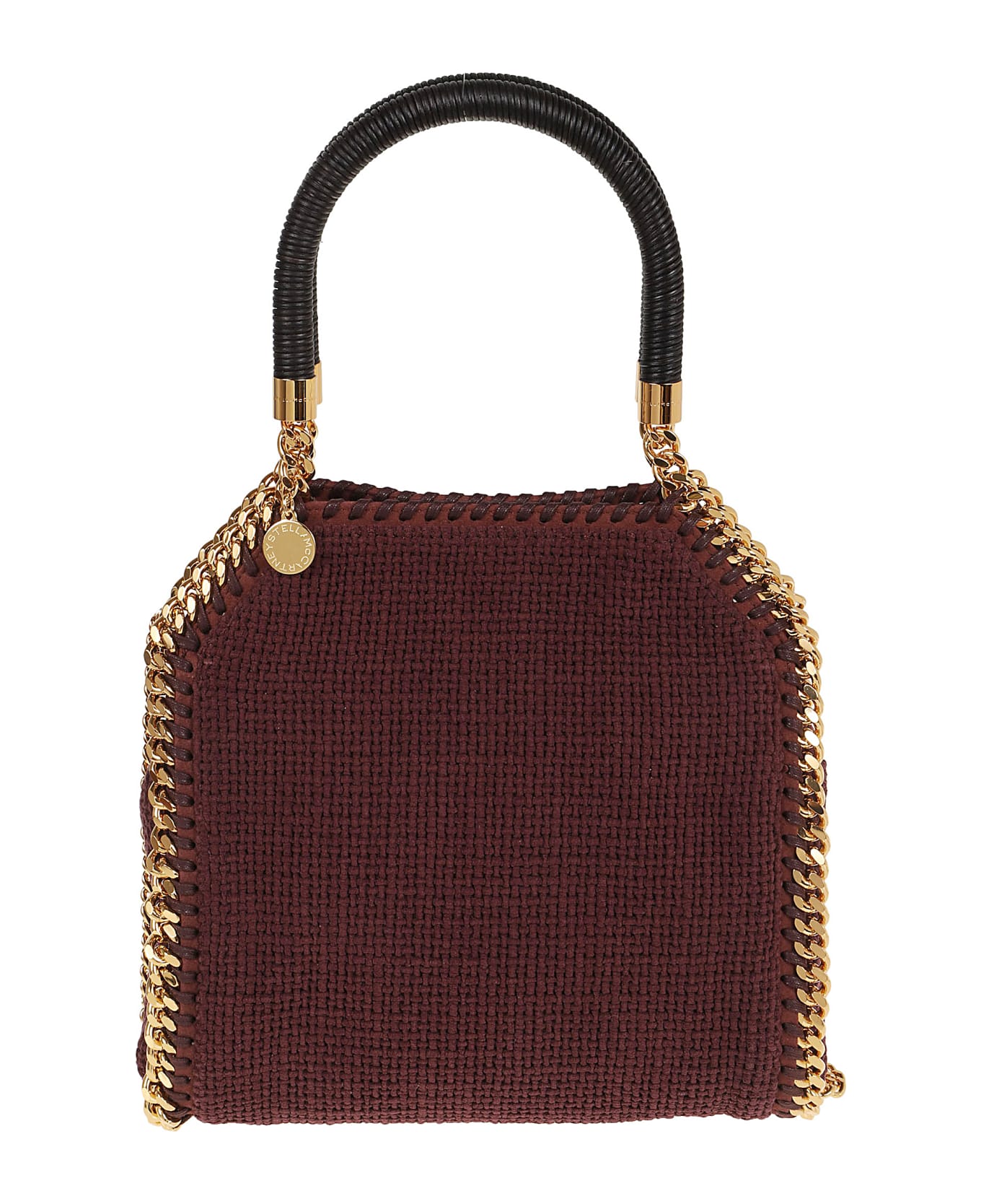 Stella McCartney Mini Tote Woven Rafia - Plum