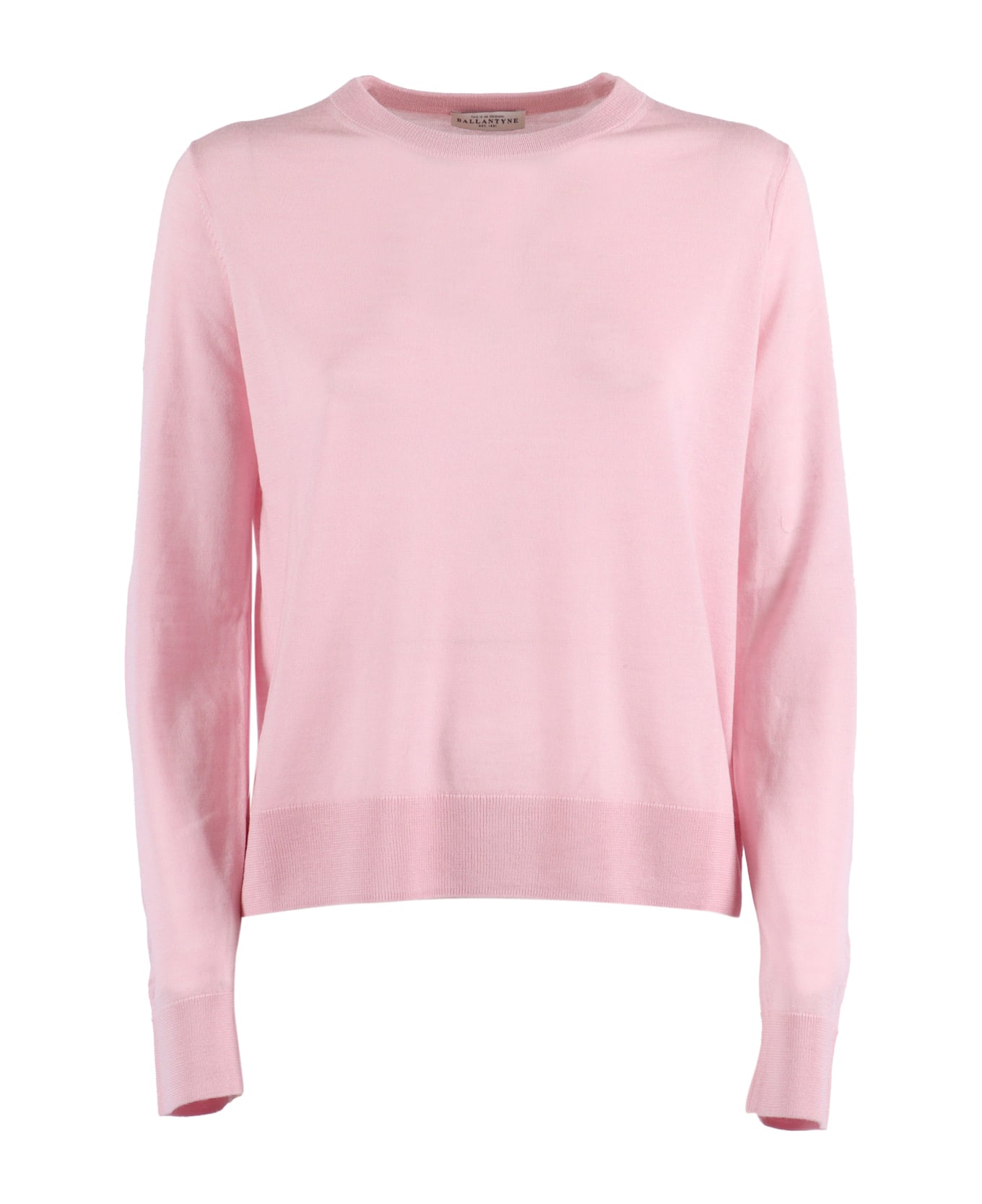 Ballantyne R Neck Pullover - PINK