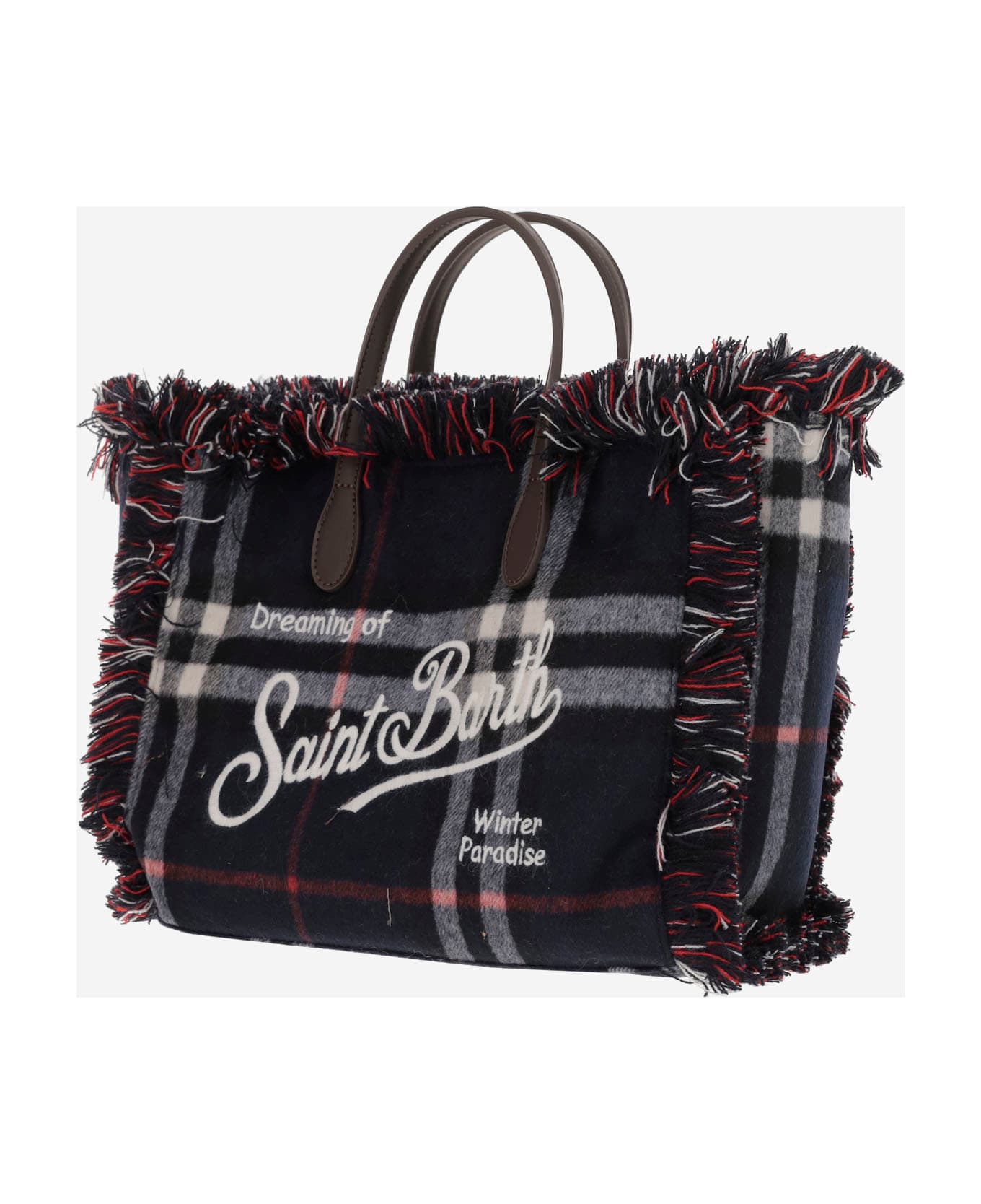 MC2 Saint Barth Colette Bag With Check Pattern - Red