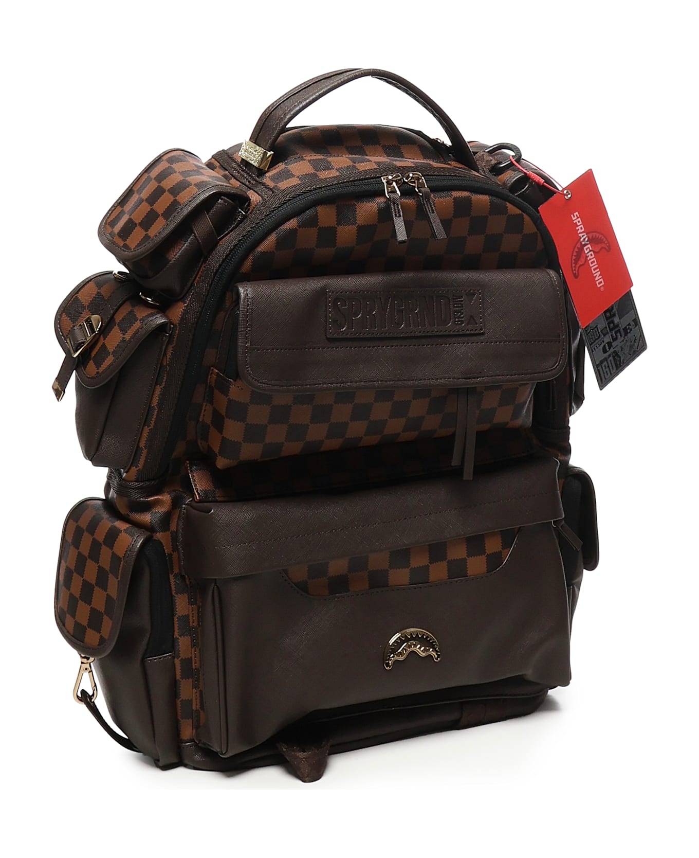 Sprayground Spec Ops Pixel Emboss Backpack - Brown