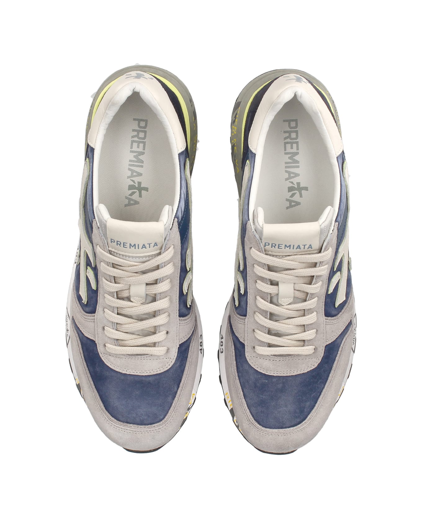 Premiata Mick 6617 Gray Blue Sneaker スニーカー