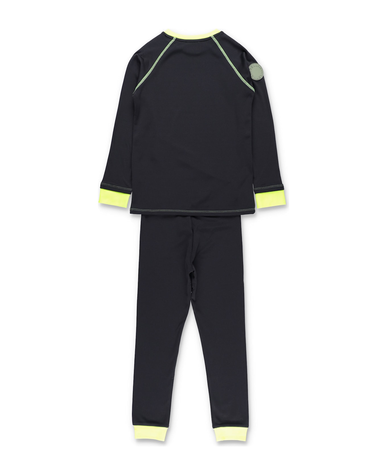 Stella McCartney Kids Black Ski Set With Neon Details - BLACK