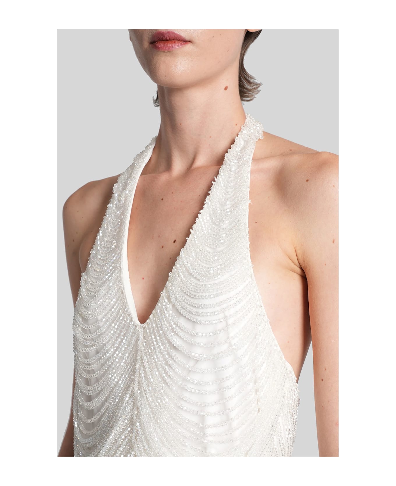 Giuseppe di Morabito Topwear In White Polyamide - white