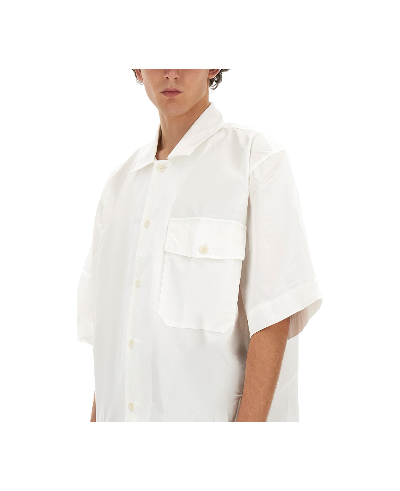 Margaret Howell Short-sleeved Shirt - WHITE