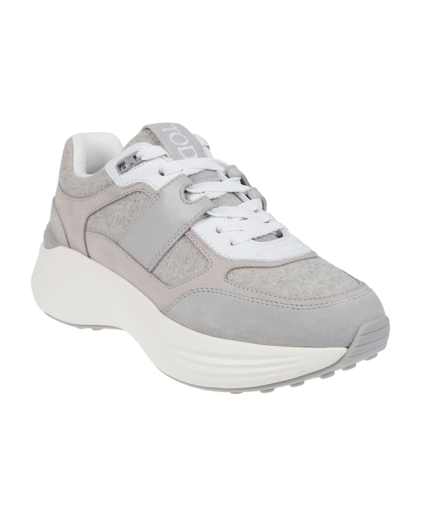 Tod's Sport 81l Sneakers - Grigio Medio/grigio Perla/bianco