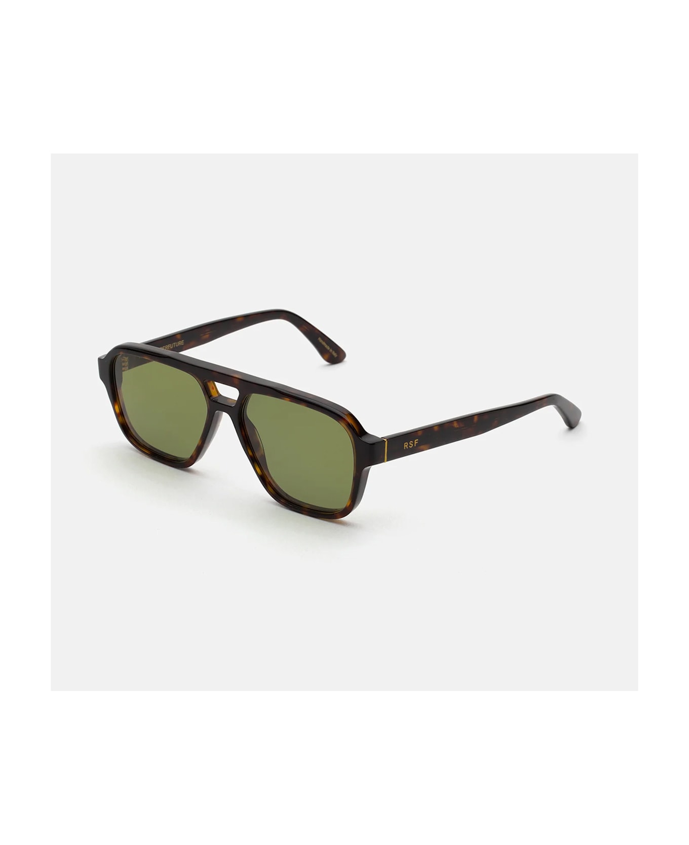 RETROSUPERFUTURE Maneval Havana Green Sunglasses - Marrone