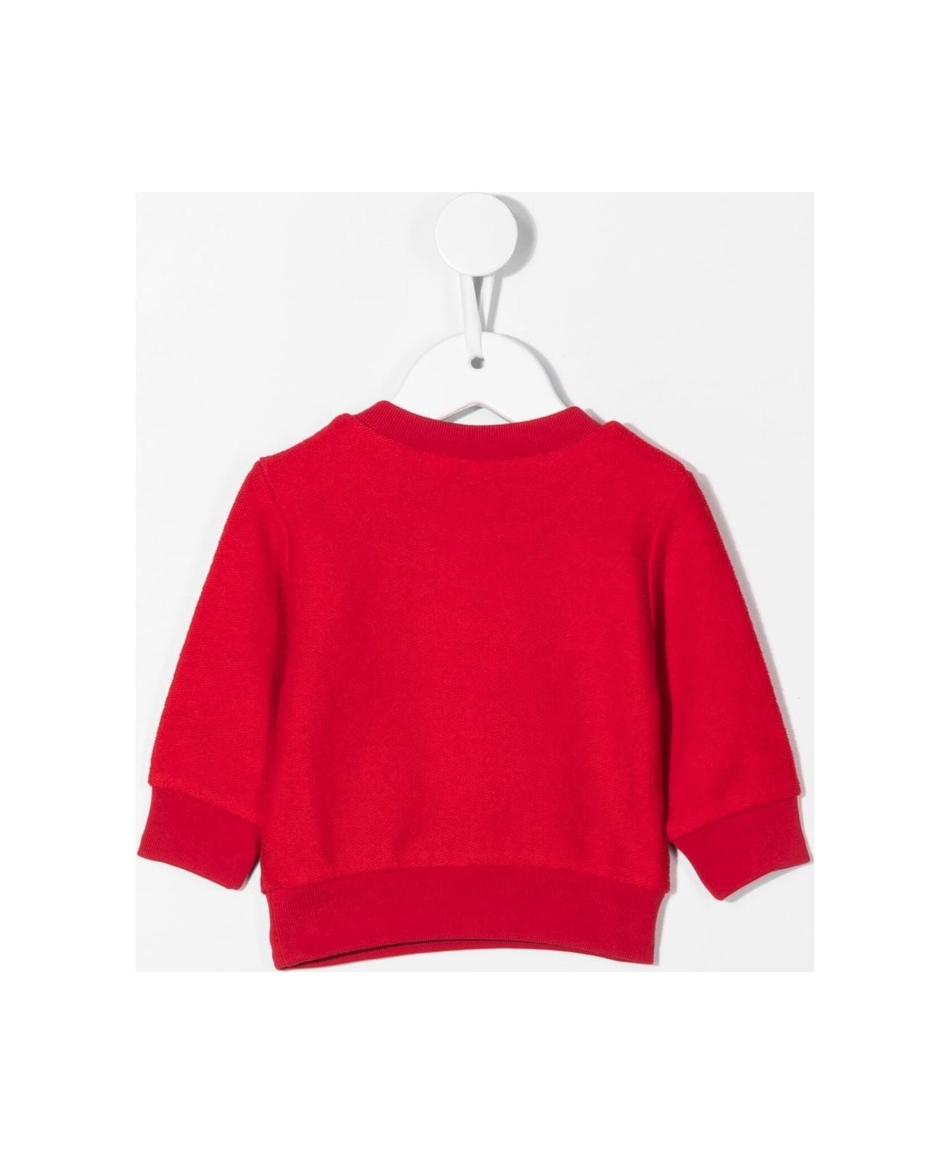 Dsquared2 Baby Red Sweatshirt With White Reflected Logo - Red