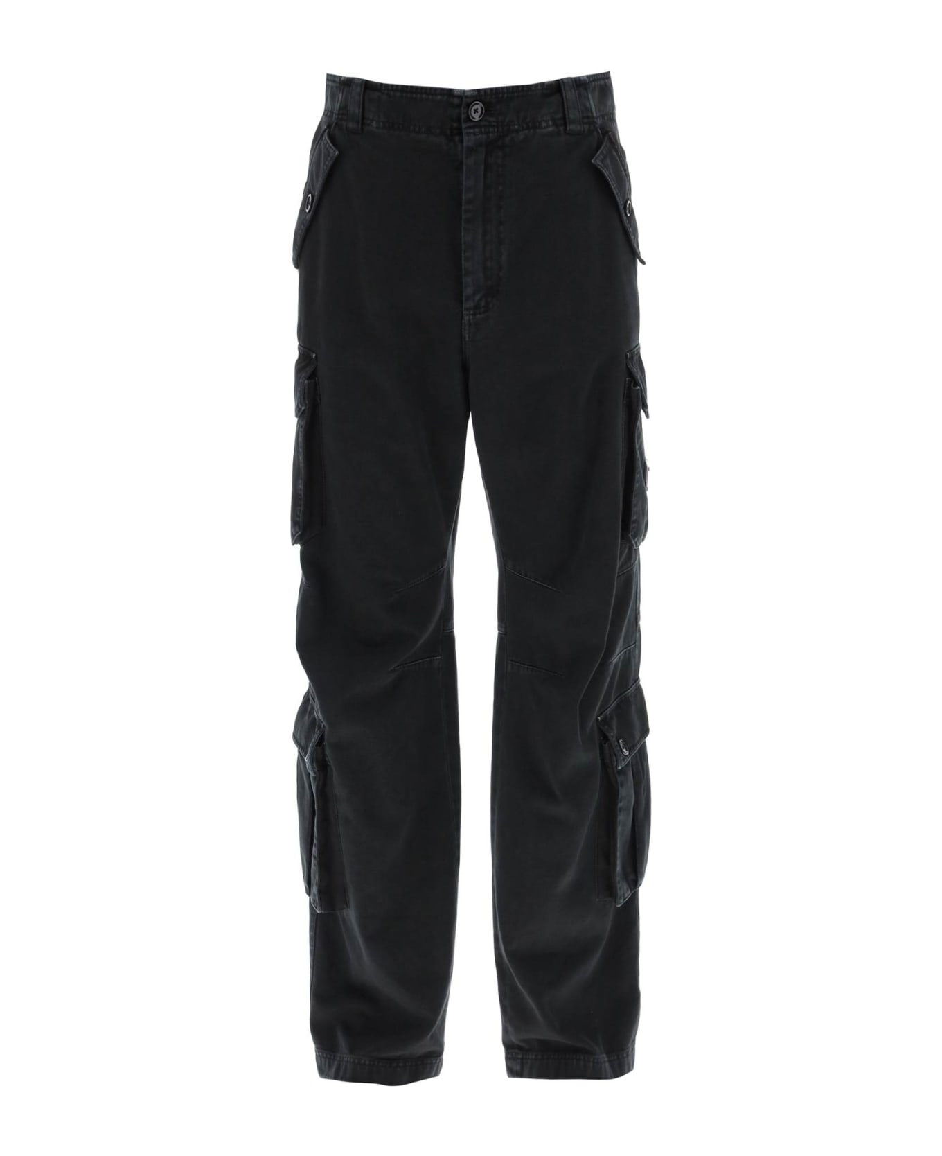 Dolce & Gabbana Wide-leg Cargo Pants - NERO (Black)