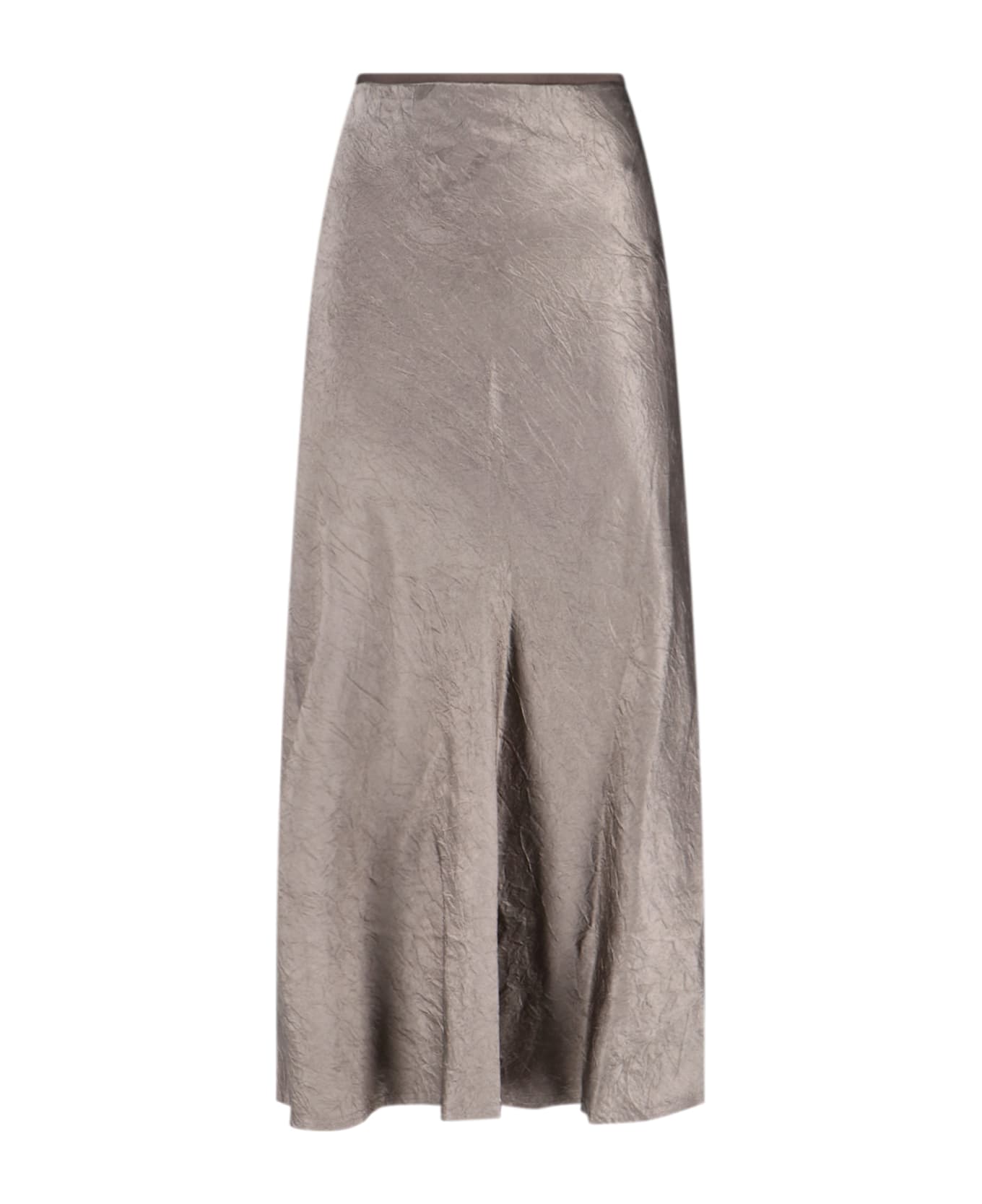 Maison Margiela Satin Midi Skirt - Taupe