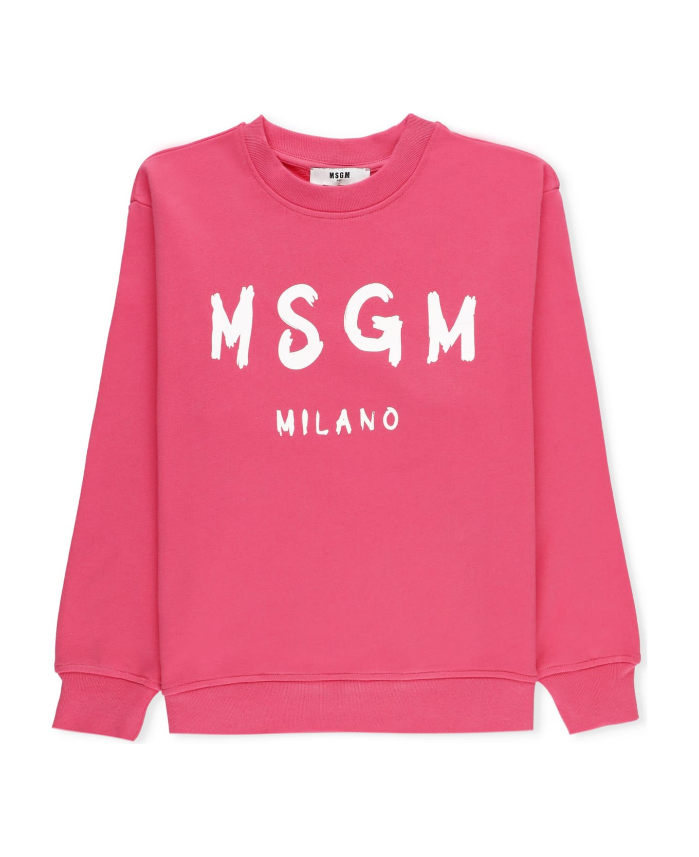 MSGM Logoed Sweatshirt - Fuchsia