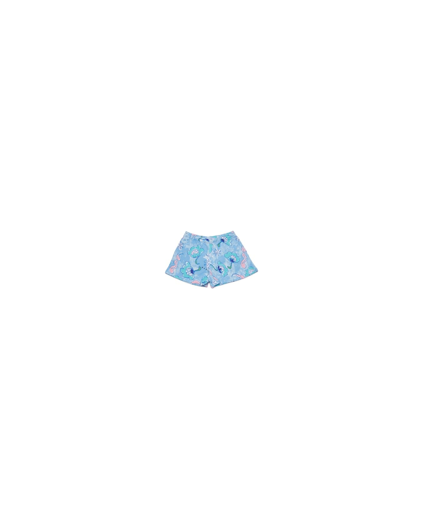 Marni Shorts A Fiori - Light blue