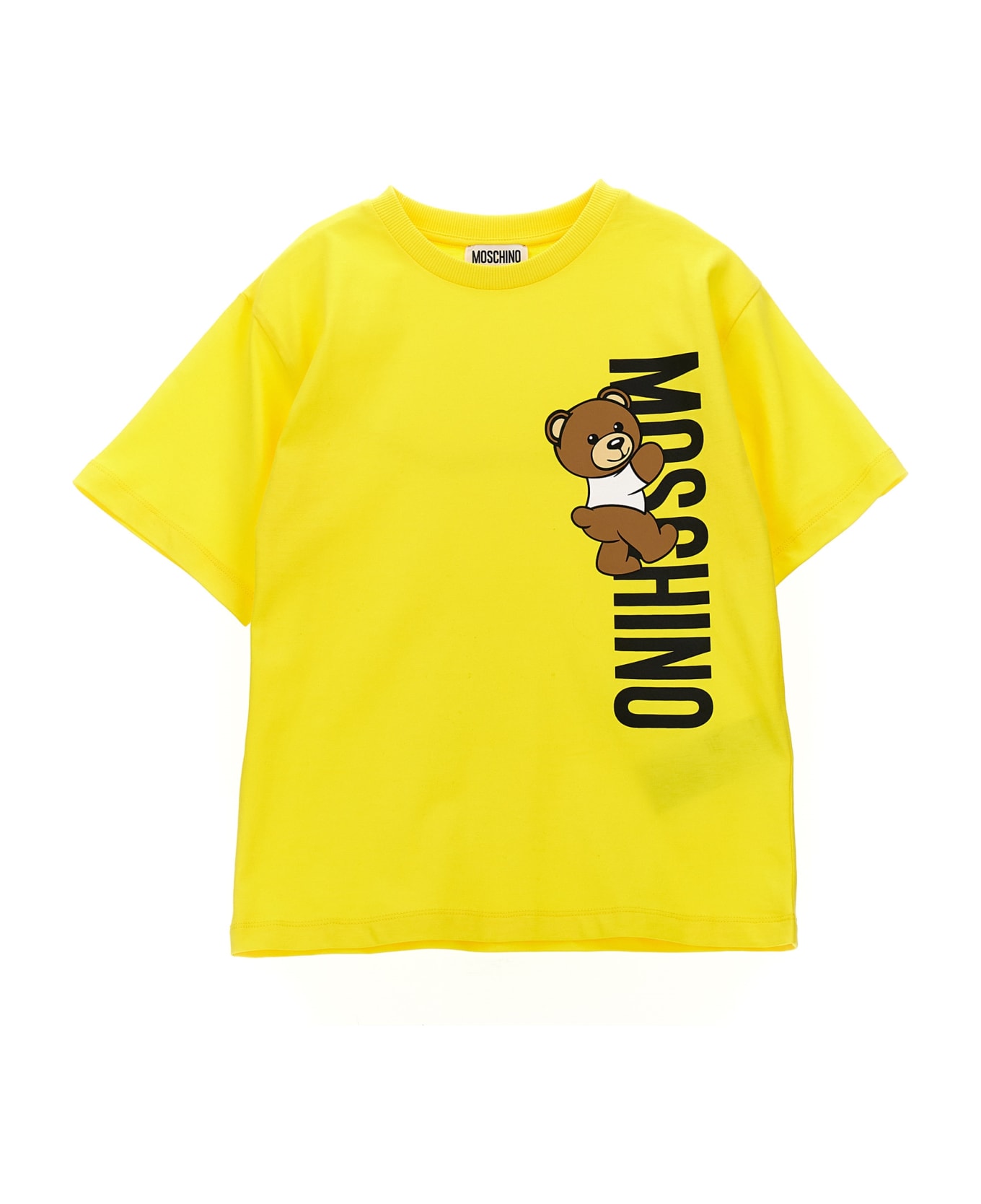 Moschino Logo Print T-shirt - Yellow