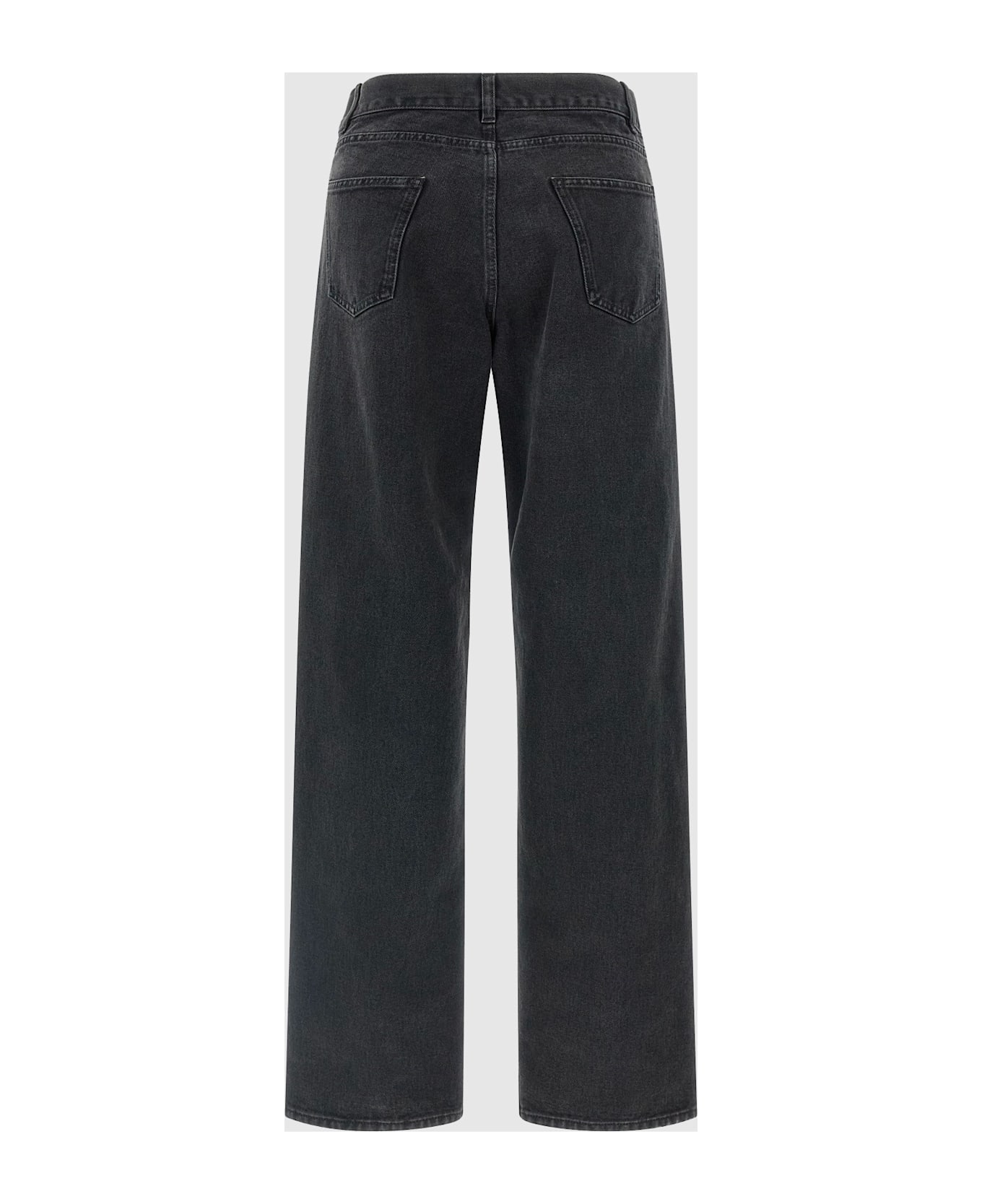The Row Black Cotton Jeans - FADED BLACK