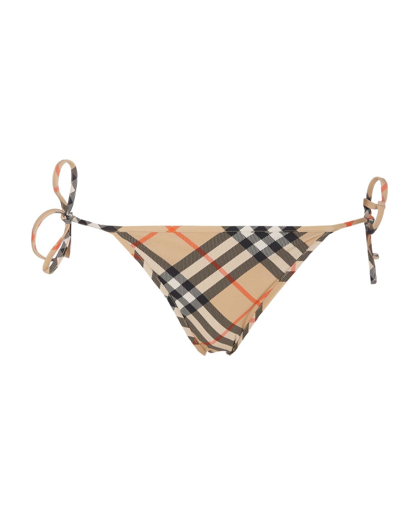 Burberry Check-pattern Side-tied Bikini Briefs ショーツ