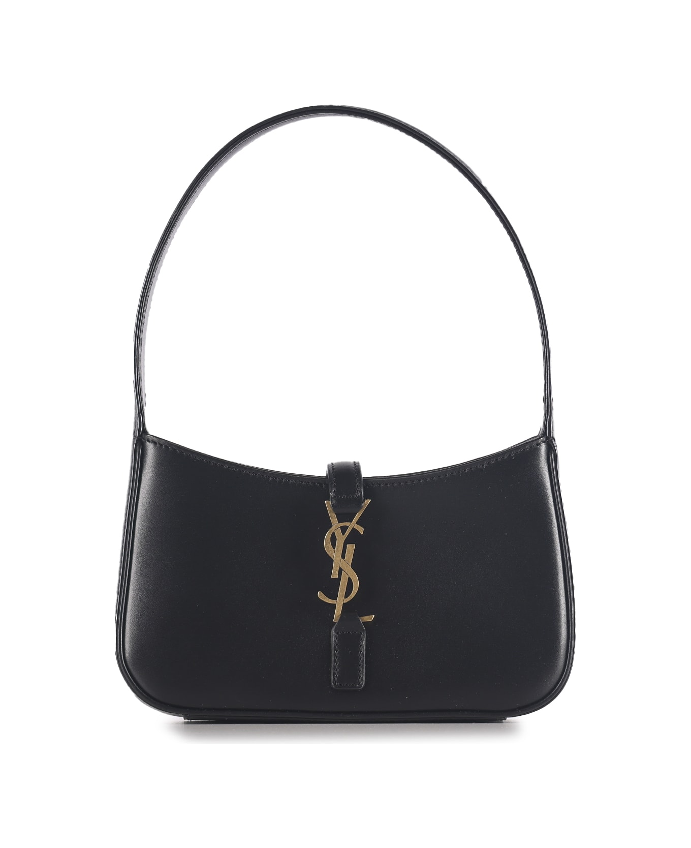 Saint Laurent Le 5 à 7 Mini Hobo Bag - BLACK