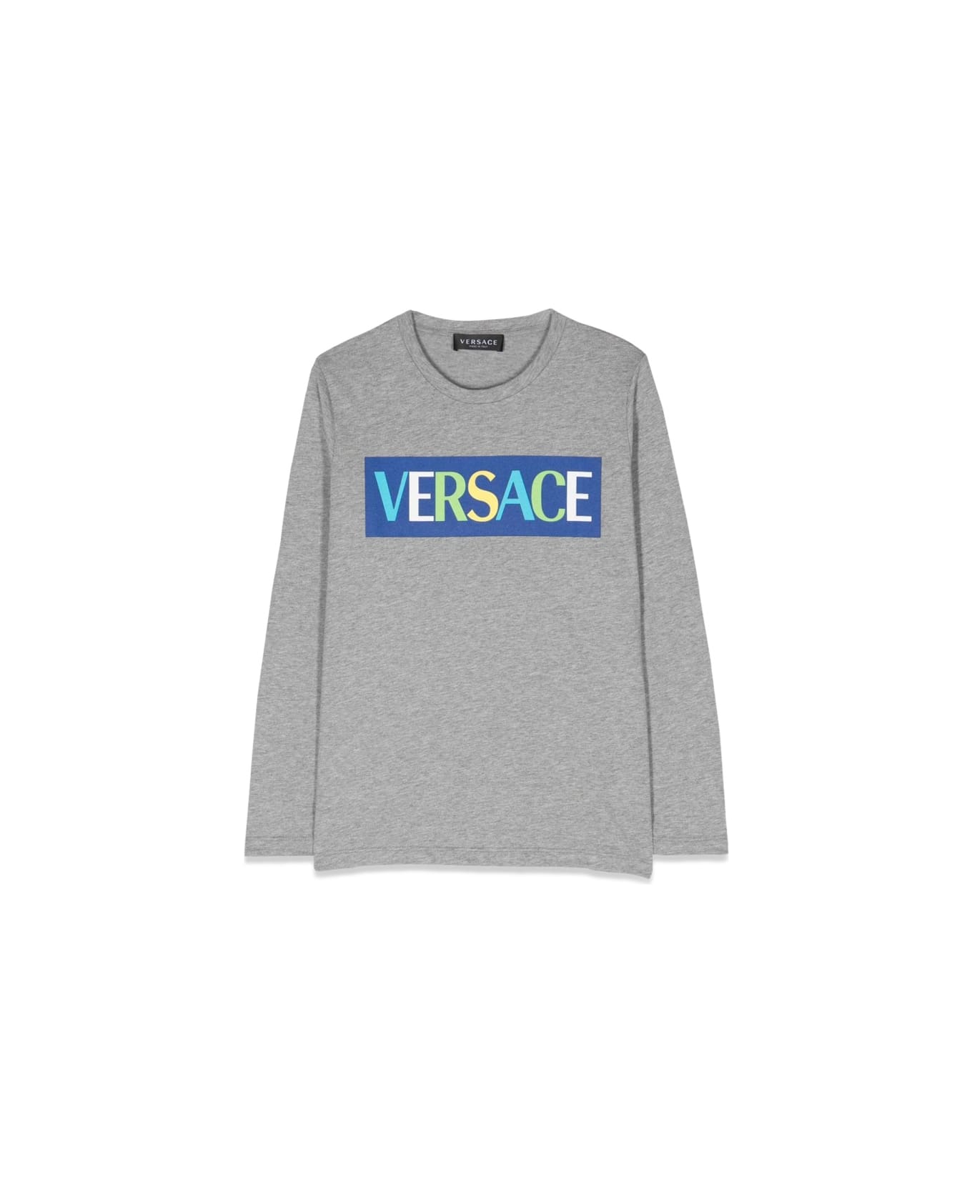 Versace Ml Logo T-shirt - GREY