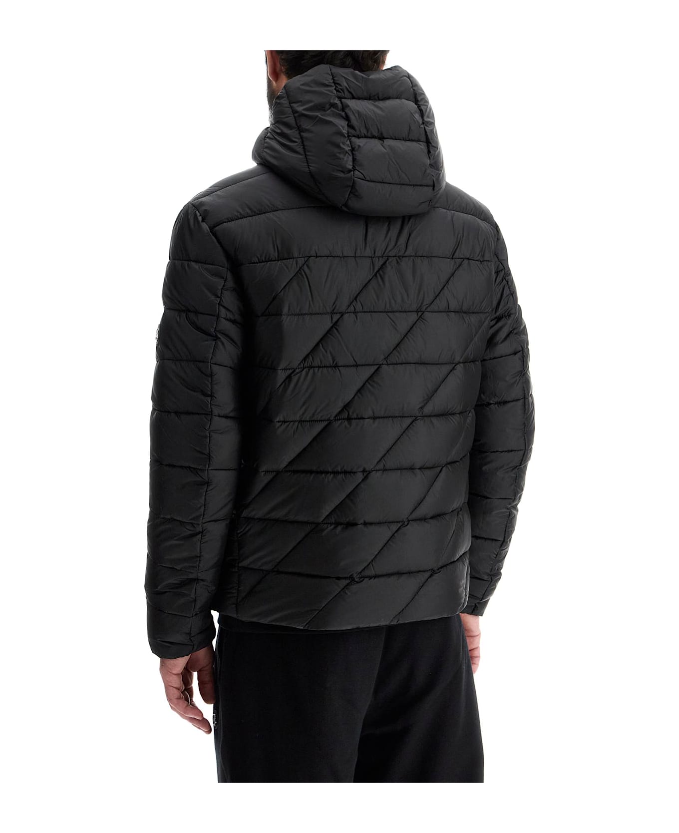 Hugo Boss Lightweight Down Jacket With Hood - BLACK (Black)