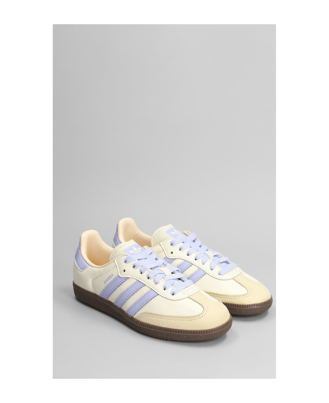 Adidas Samba Og Sneakers In Beige Leather - beige