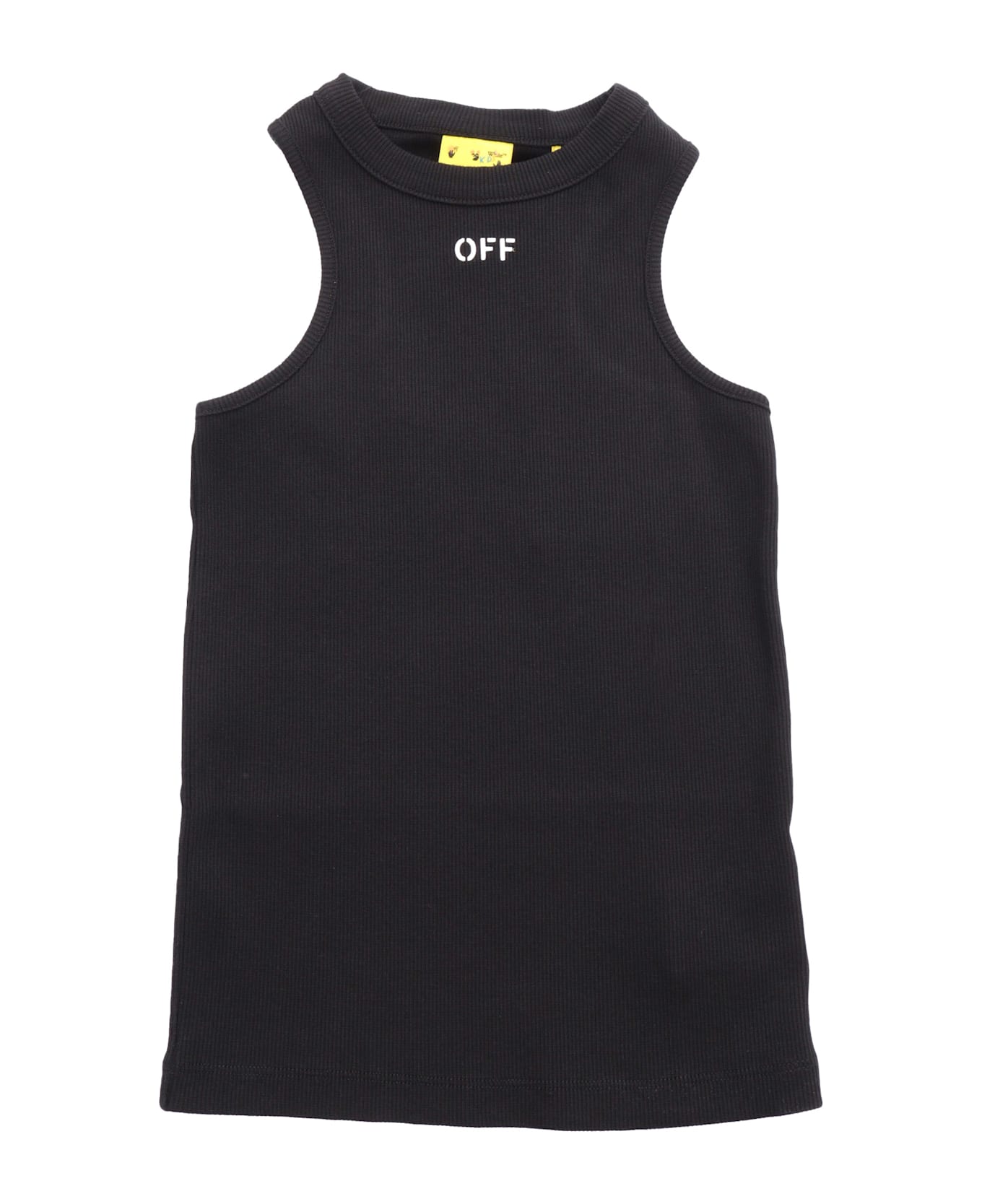 Off-White Off Stamp Clear Ribbed Tank Black - Whit - BLACK