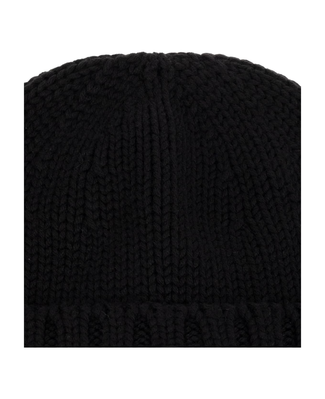 Woolrich Beanie With Logo - Black 帽子