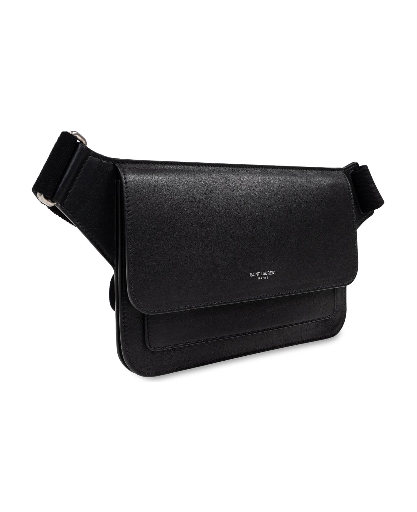 Saint Laurent Leather Fanny Pack - Black
